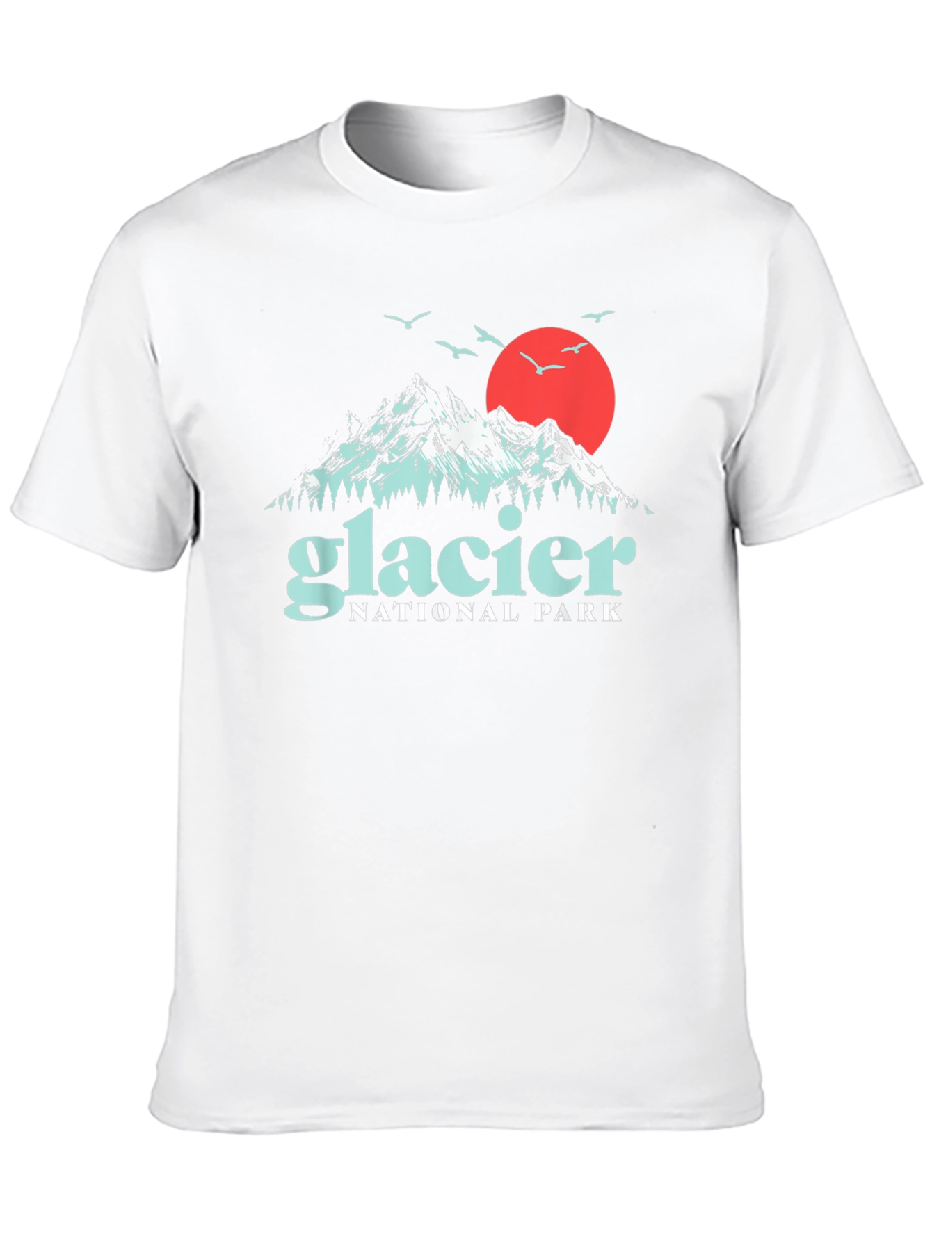Glacier National Park T-Shirt Black Graphic Tee
