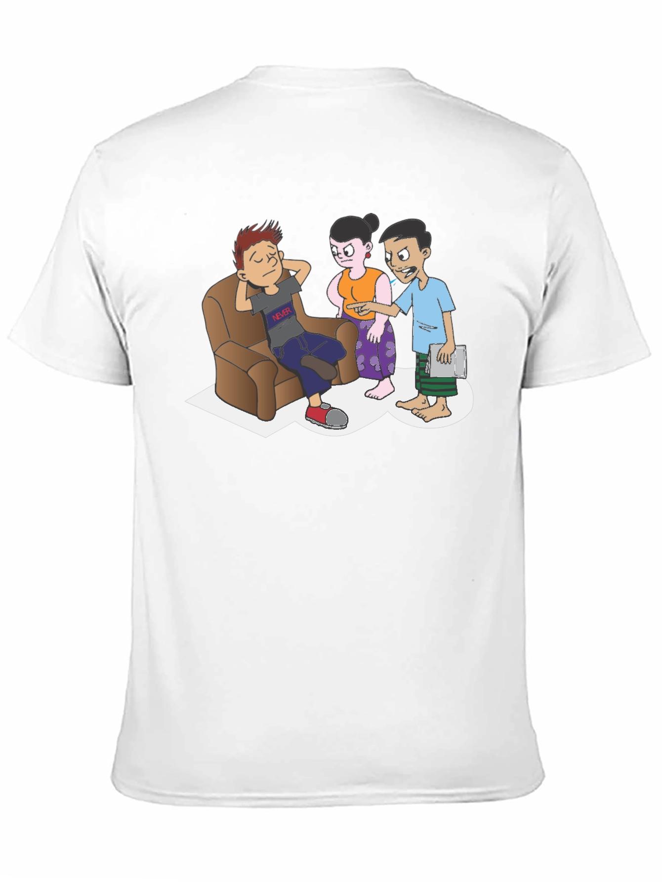 Funny Cartoon T-Shirt - Black Graphic Tee