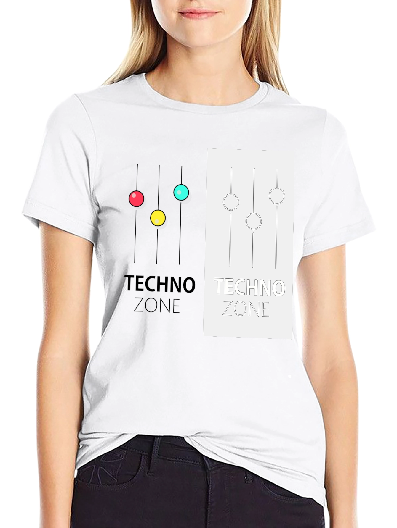 Techno Zone Graphic T-Shirt - Stylish Music Inspired Tee