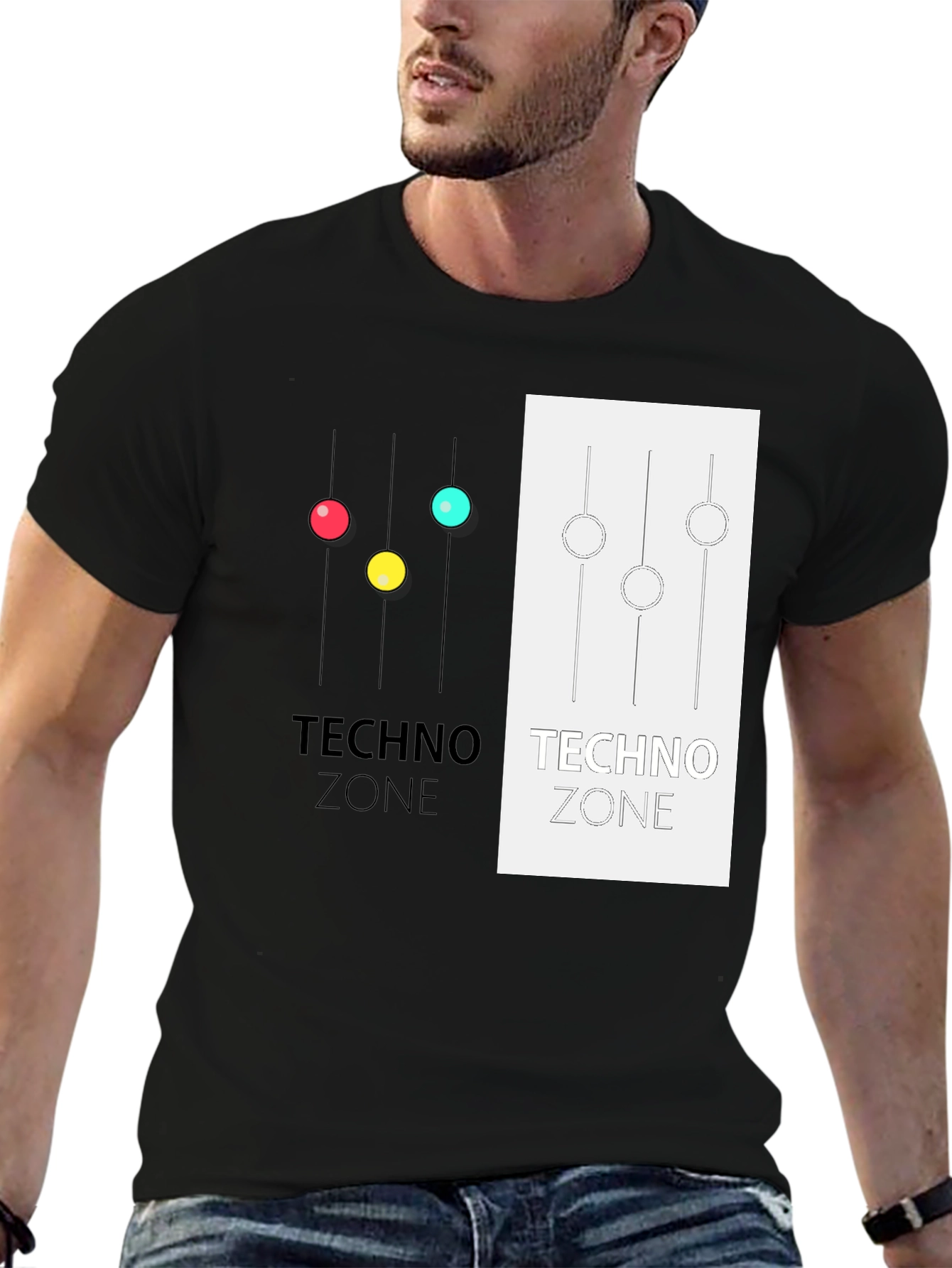 Techno Zone Graphic T-Shirt - Stylish Music Inspired Tee