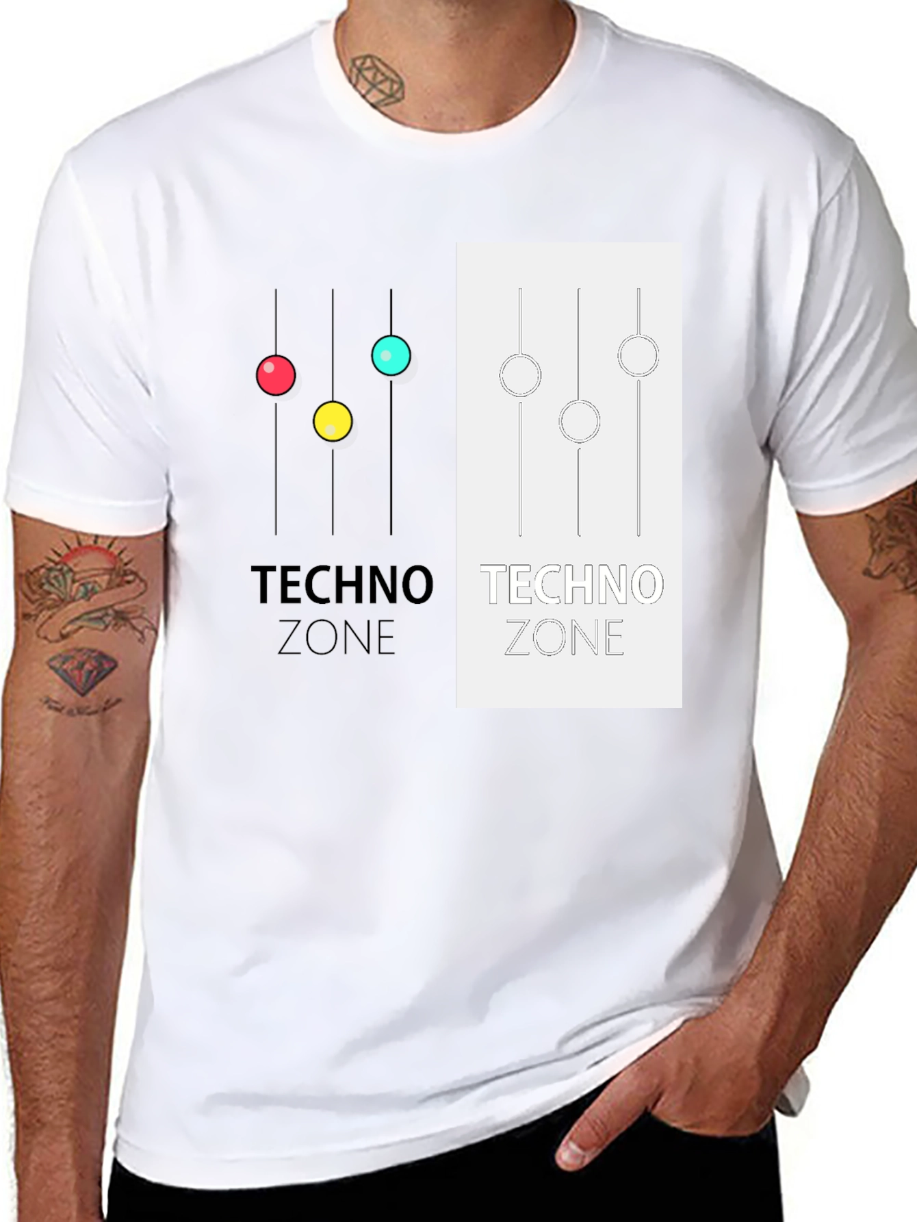 Techno Zone Graphic T-Shirt - Stylish Music Inspired Tee