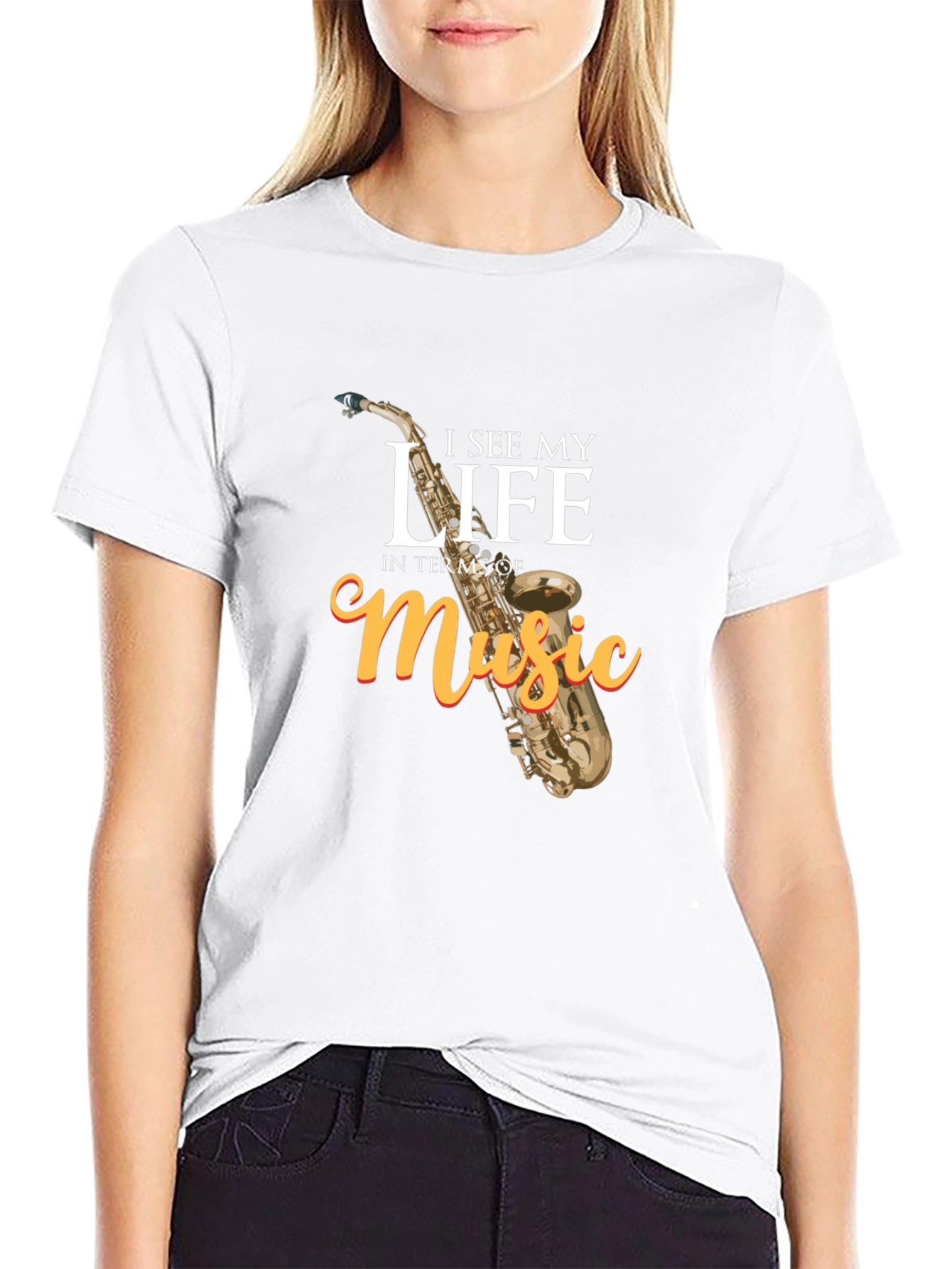 Music Lovers Black Graphic T-Shirt