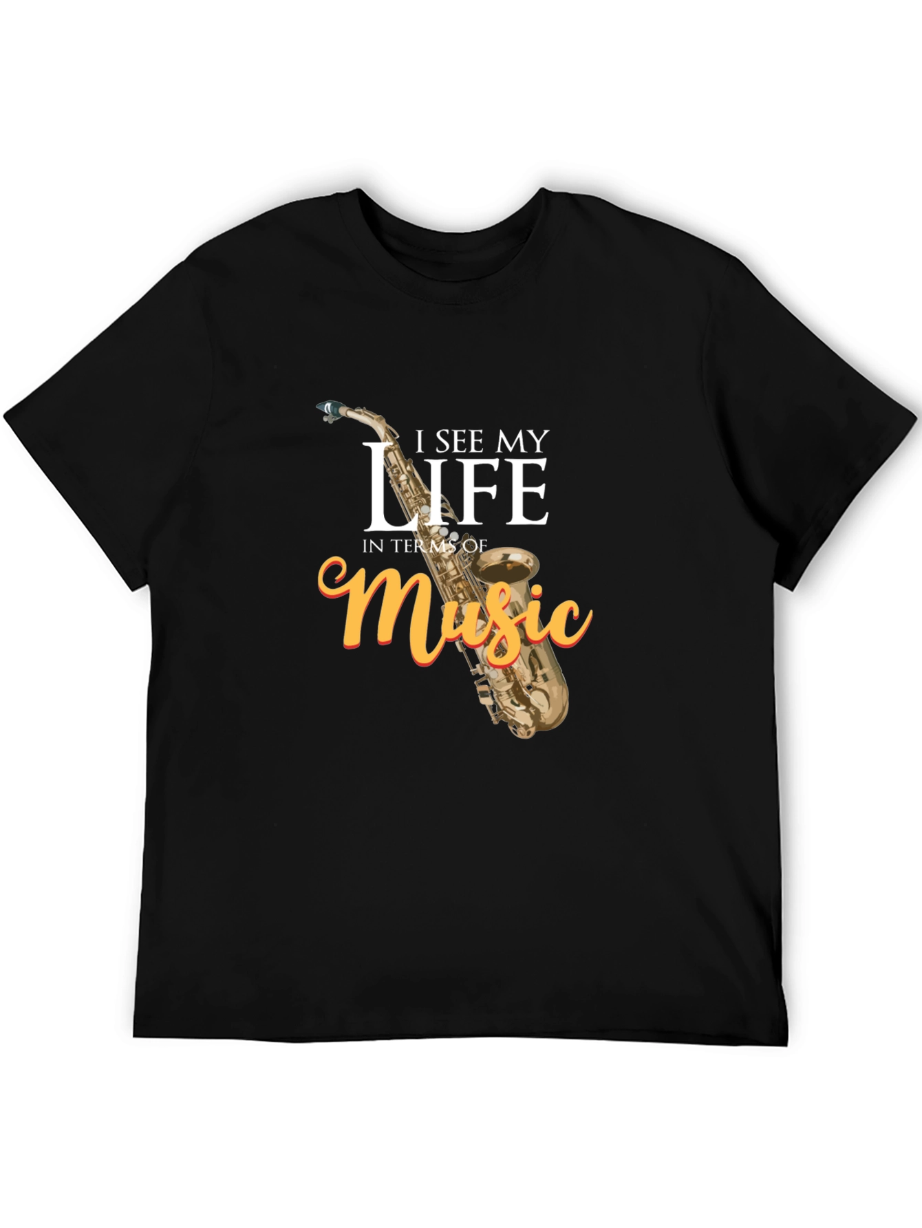 Music Lovers Black Graphic T-Shirt