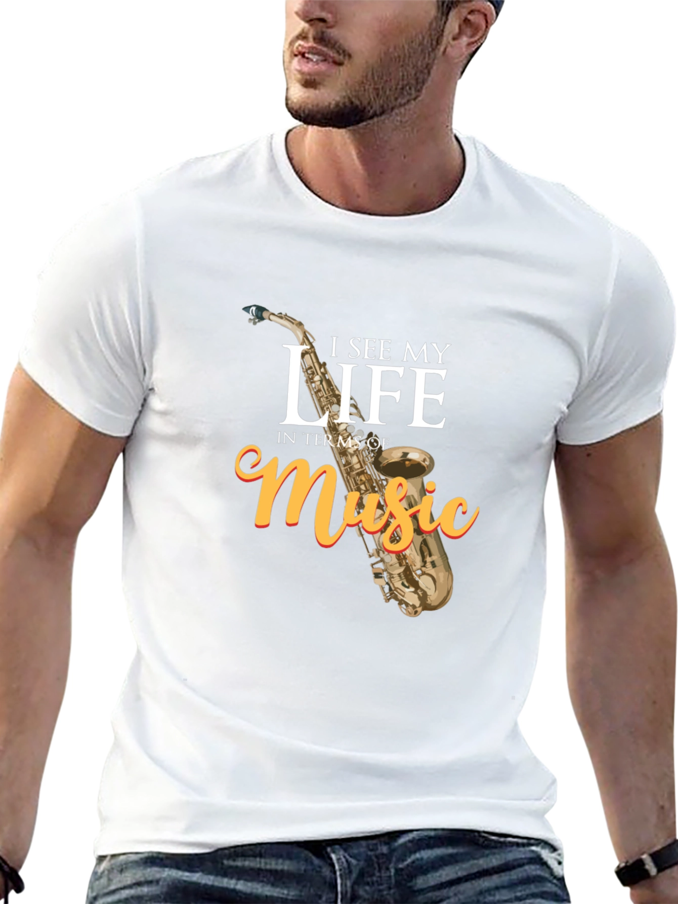 Music Lovers Black Graphic T-Shirt