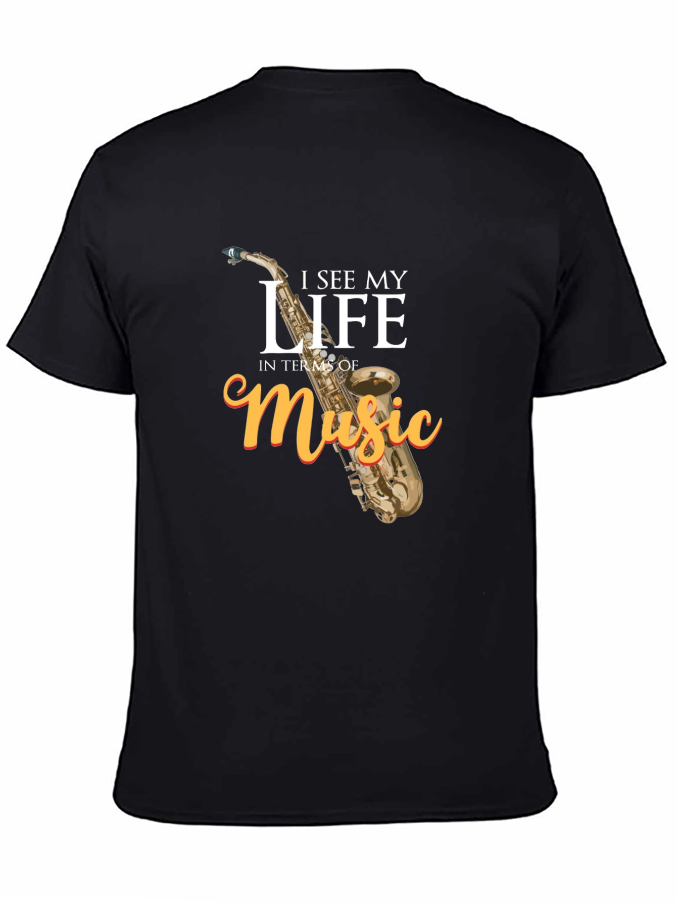 Music Lovers Black Graphic T-Shirt