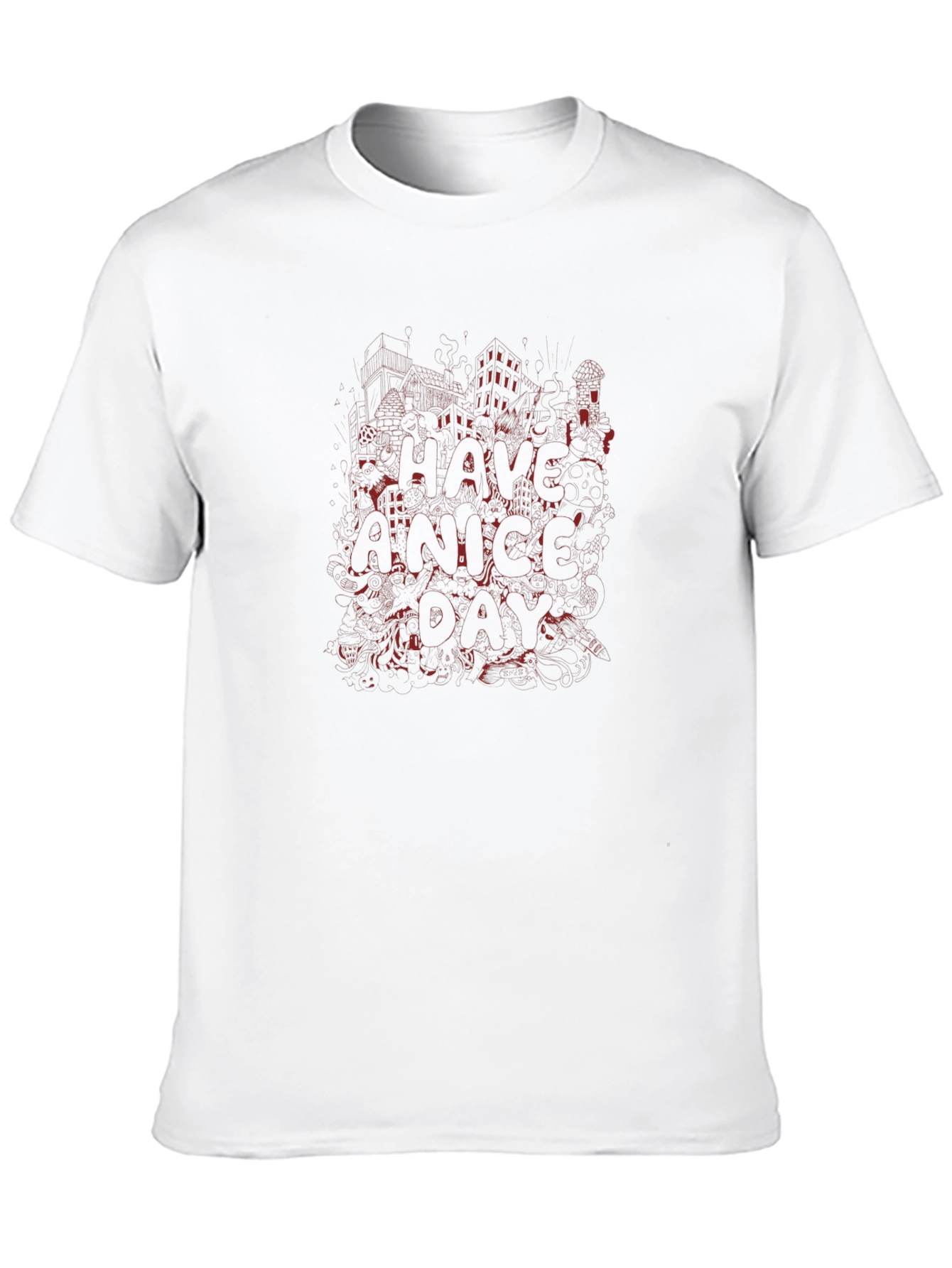 Graphic Print Crew Neck T-Shirt