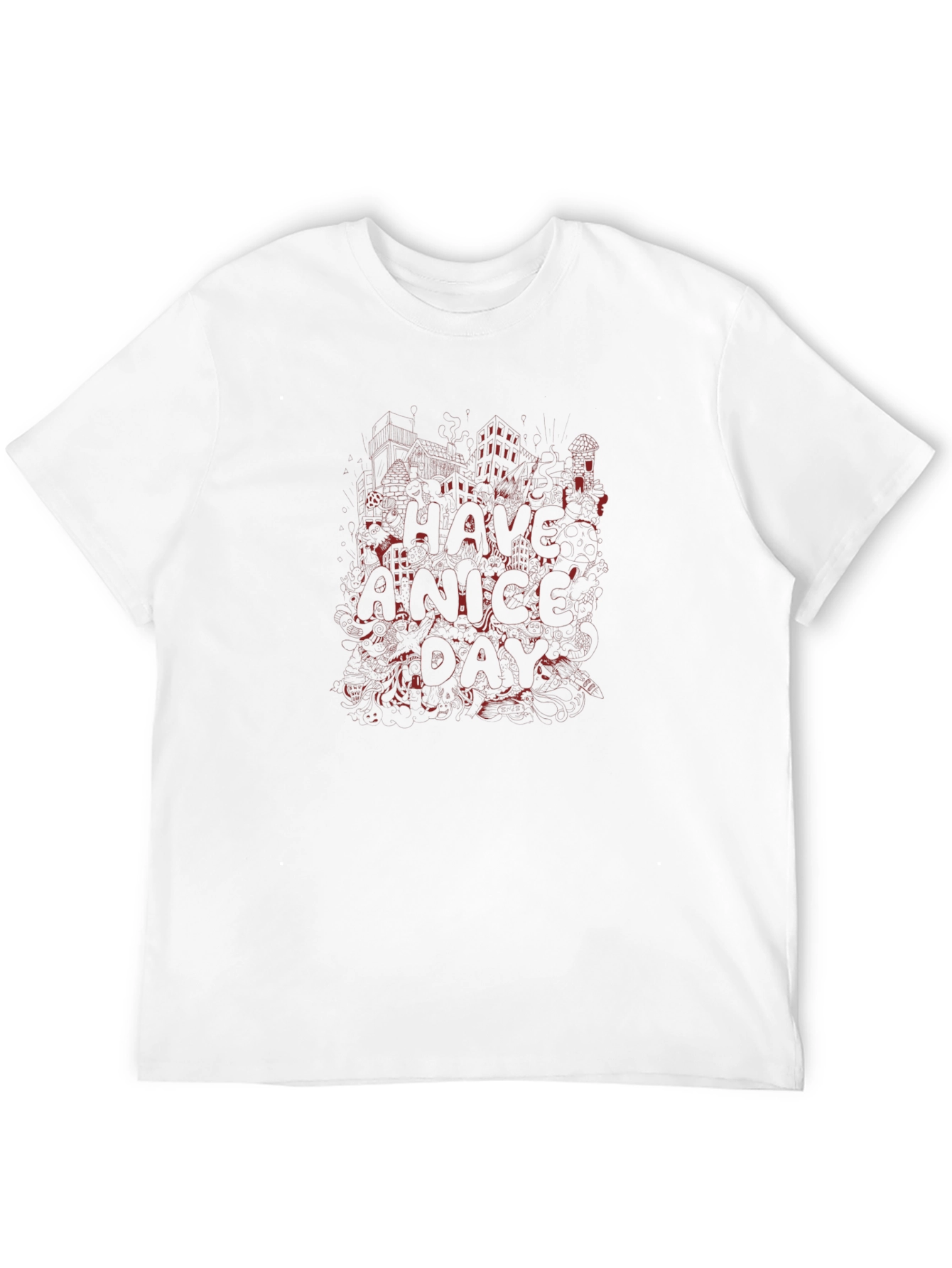 Graphic Print Crew Neck T-Shirt
