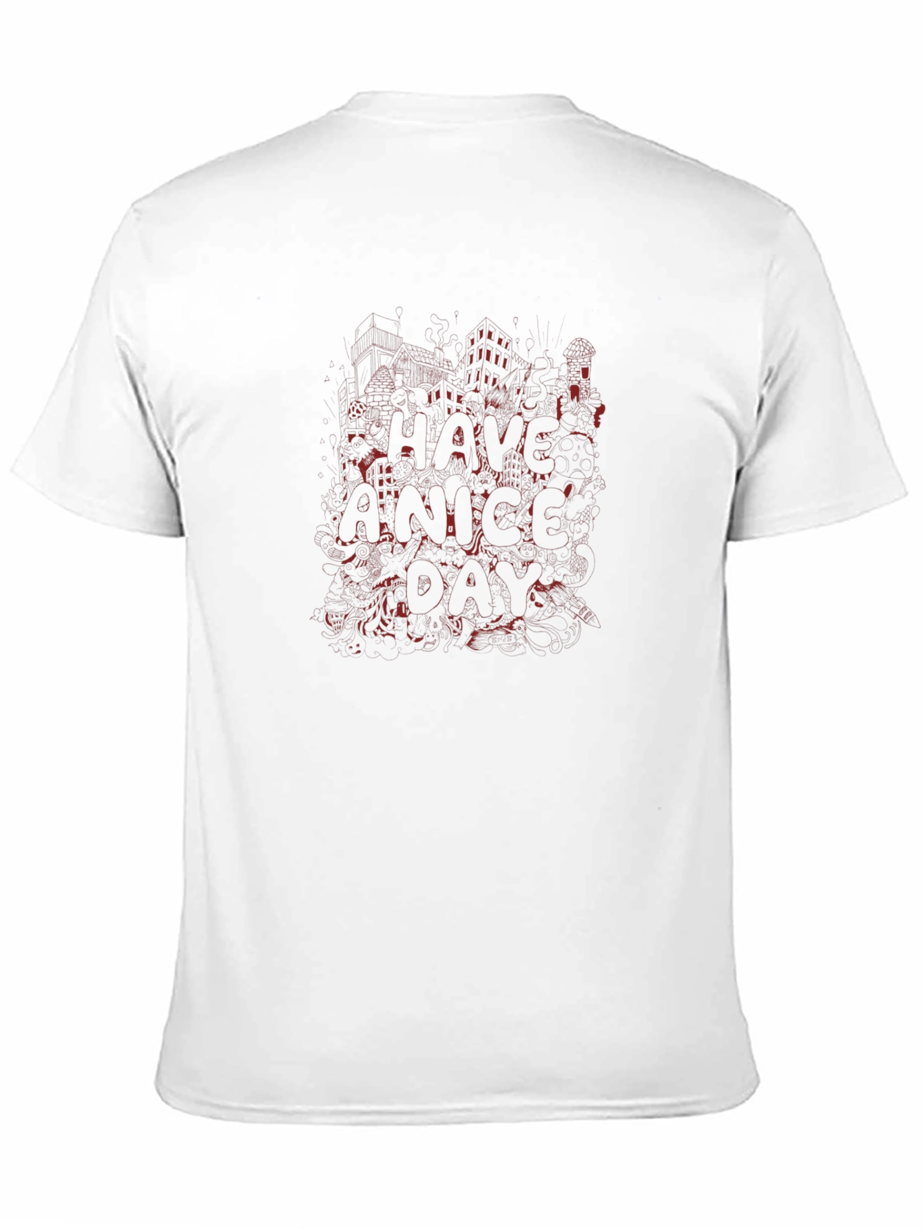 Graphic Print Crew Neck T-Shirt