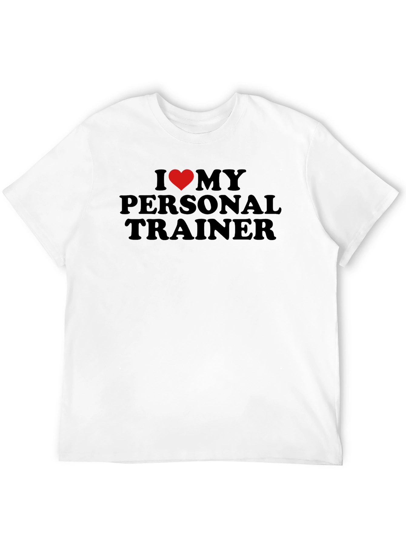 I Heart My Personal Trainer Black T-Shirt