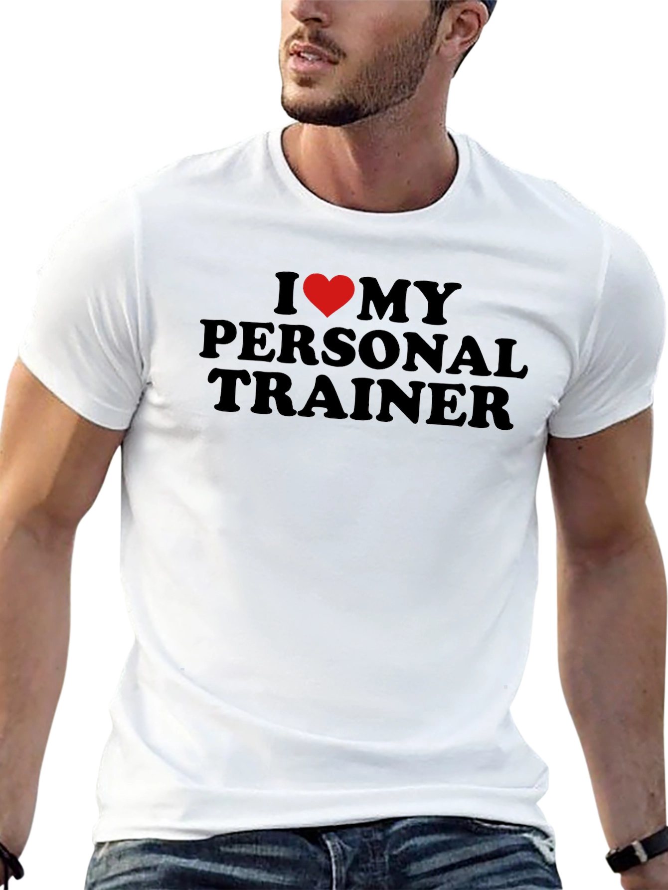 I Heart My Personal Trainer Black T-Shirt