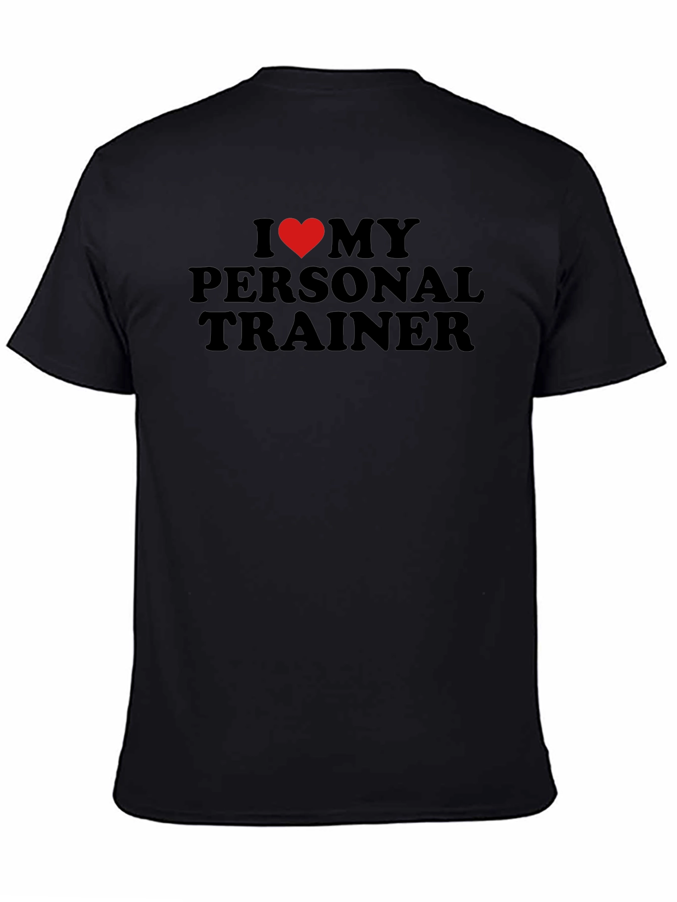 I Heart My Personal Trainer Black T-Shirt