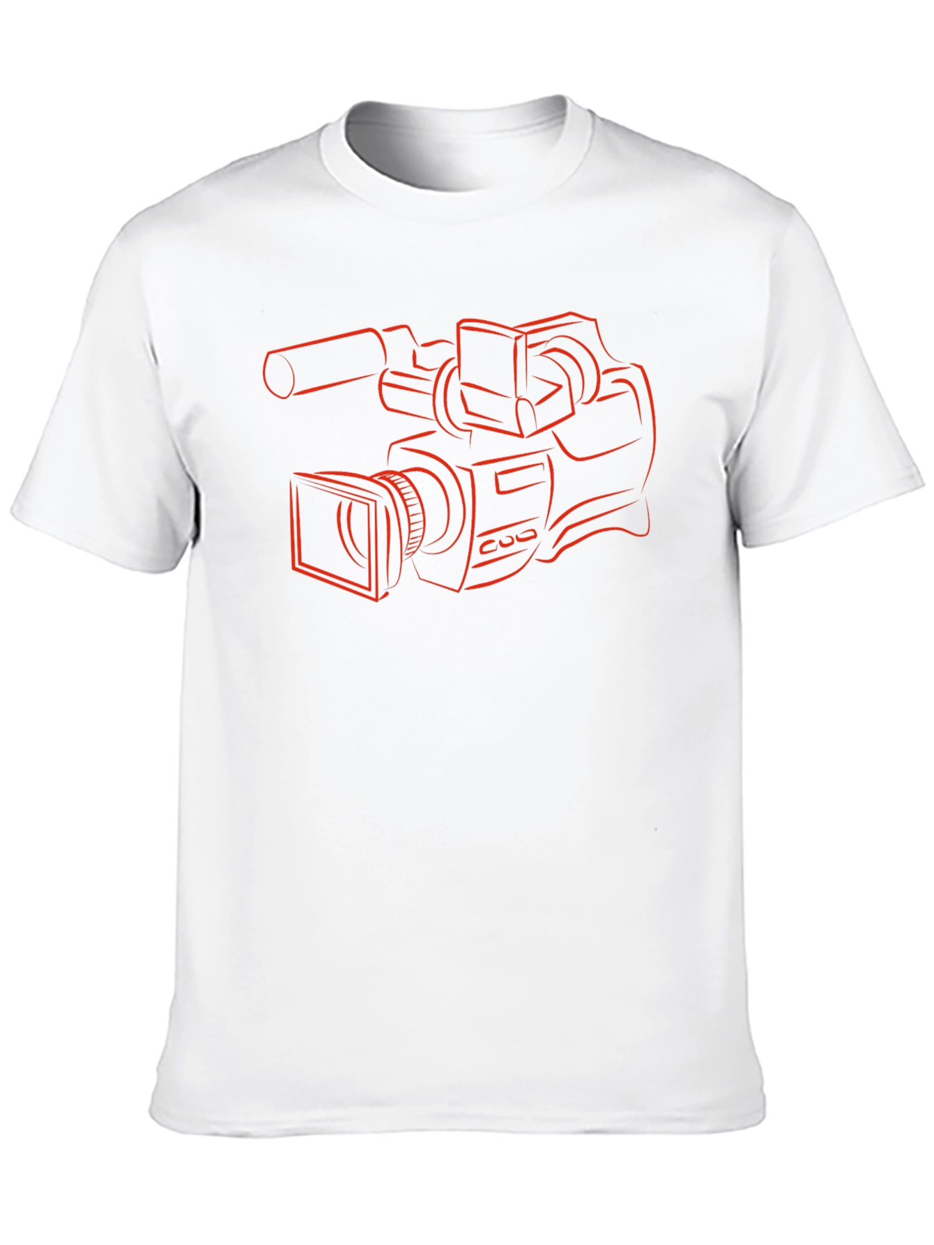 Camera Graphic Tee - Black Cotton T-Shirt