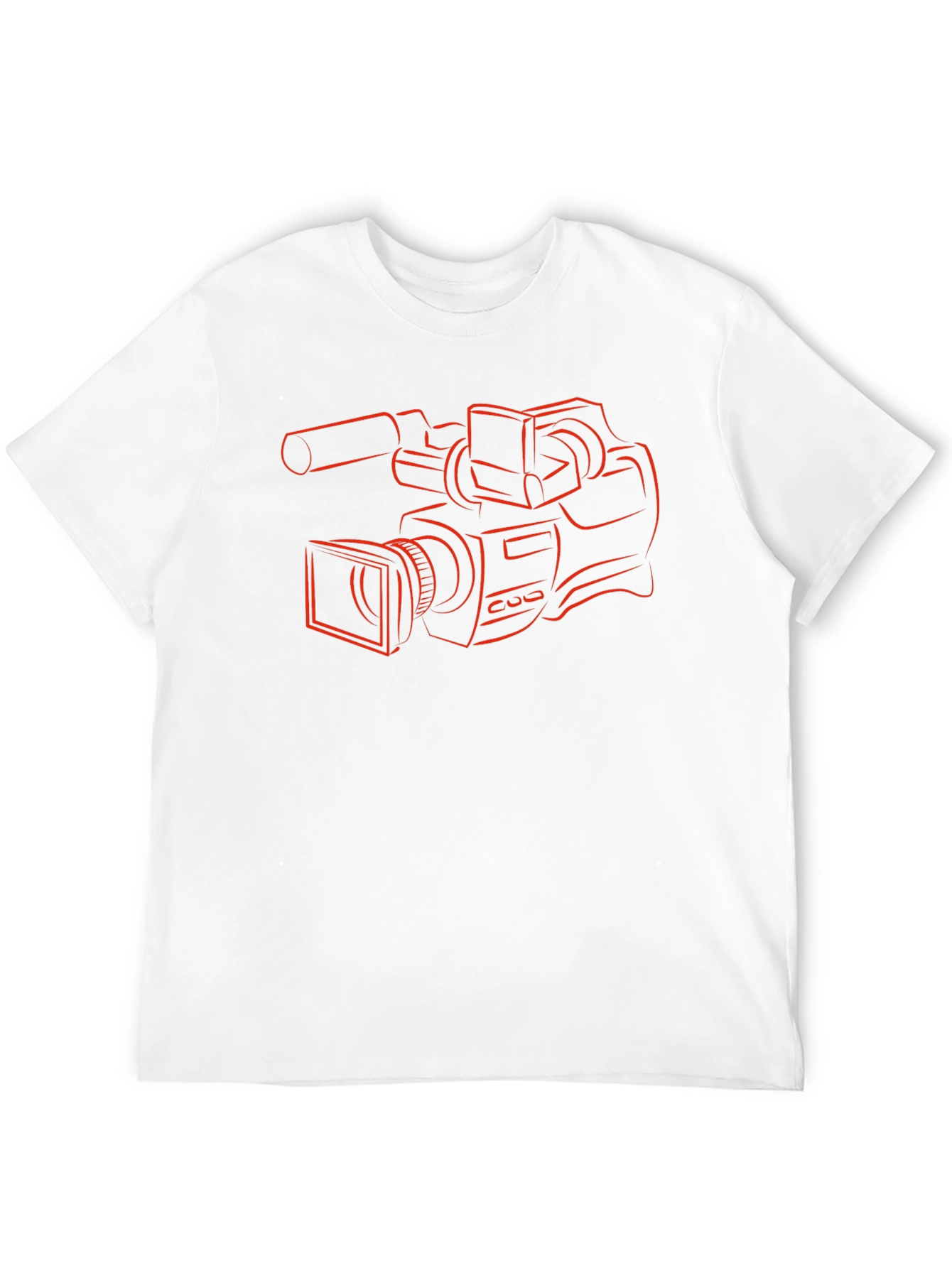 Camera Graphic Tee - Black Cotton T-Shirt