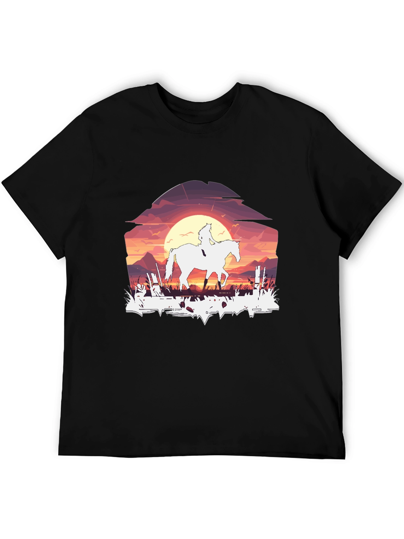 Sunset Rider Graphic Tee - Black