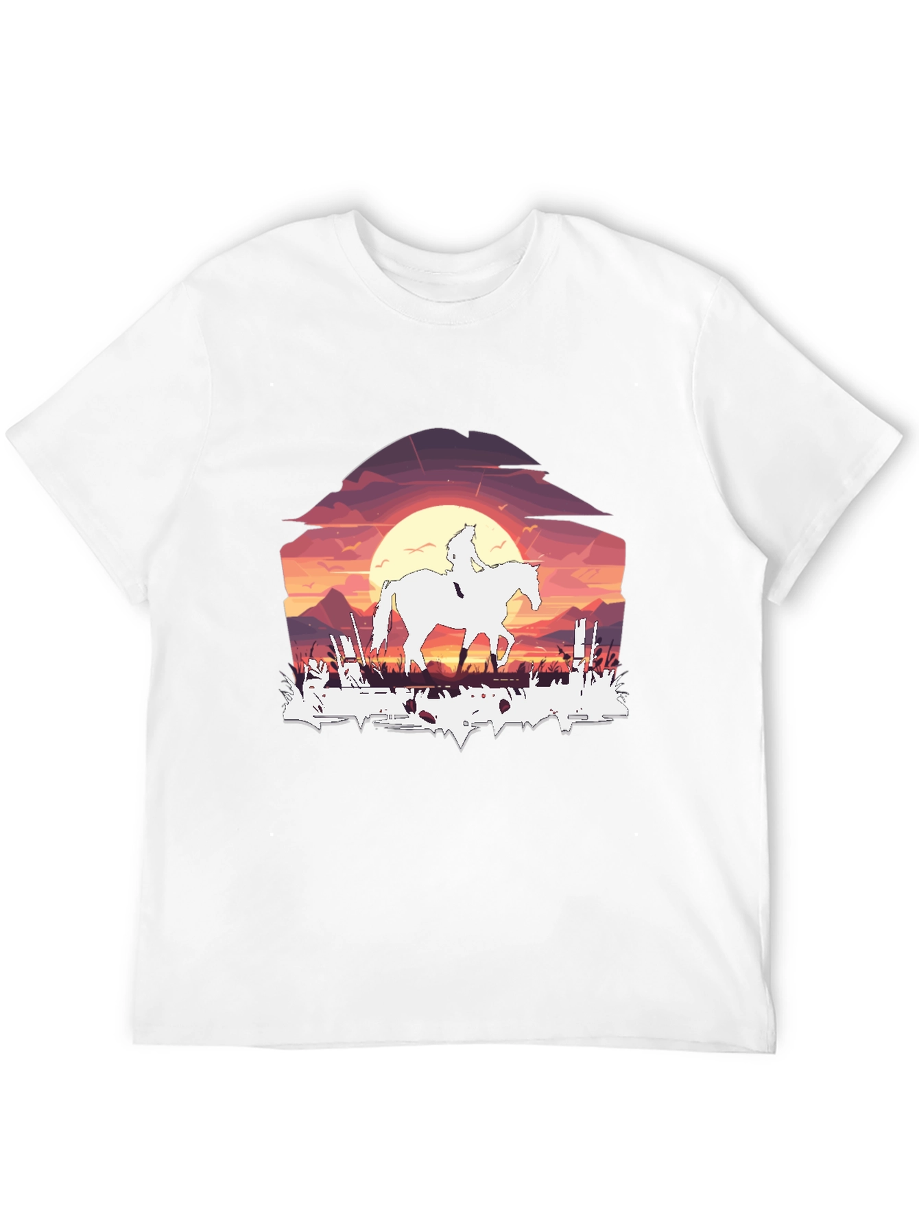 Sunset Rider Graphic Tee - Black