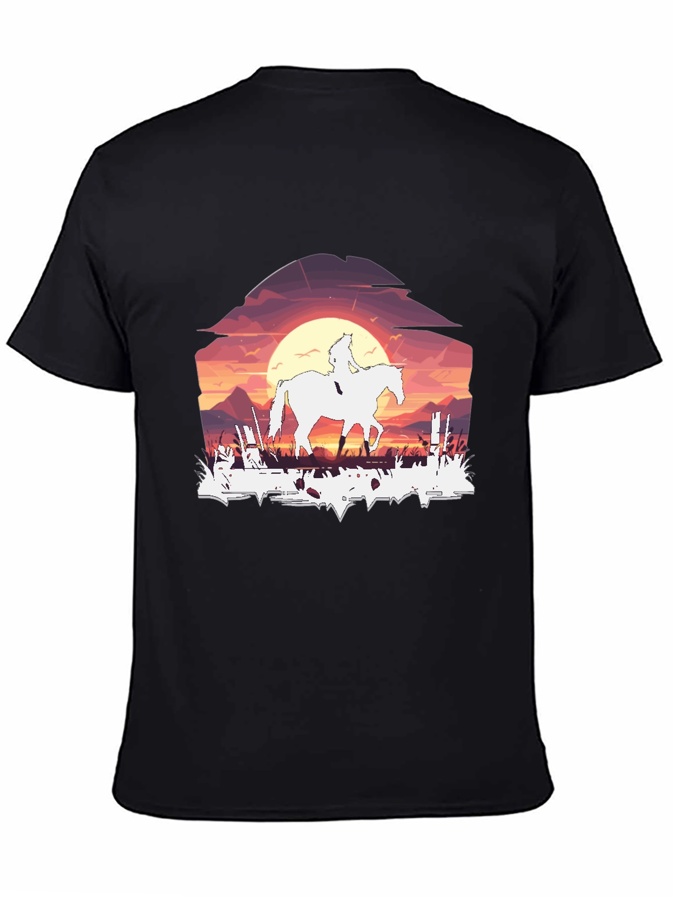 Sunset Rider Graphic Tee - Black