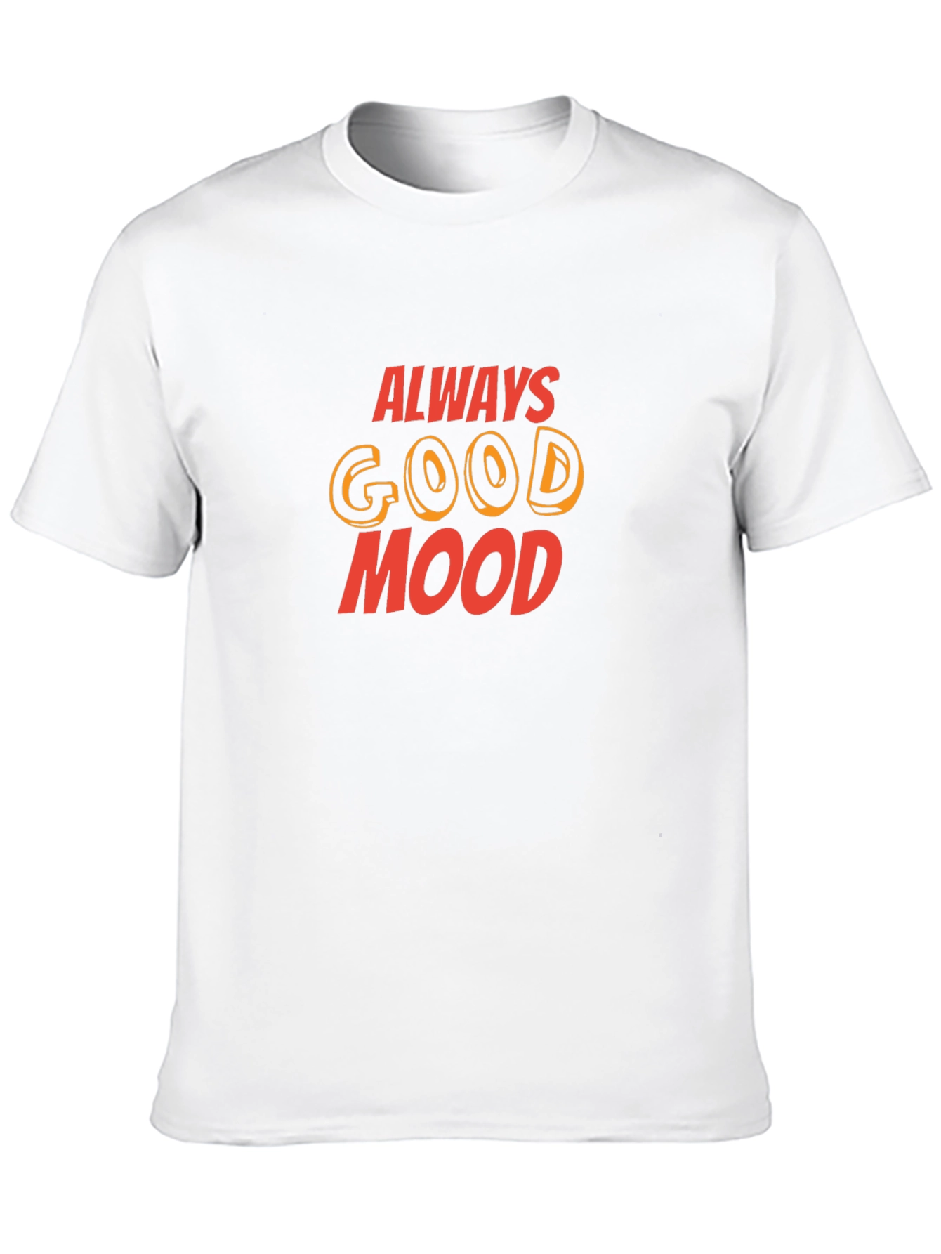 Always Good Mood Graphic Tee - Black Casual T-Shirt