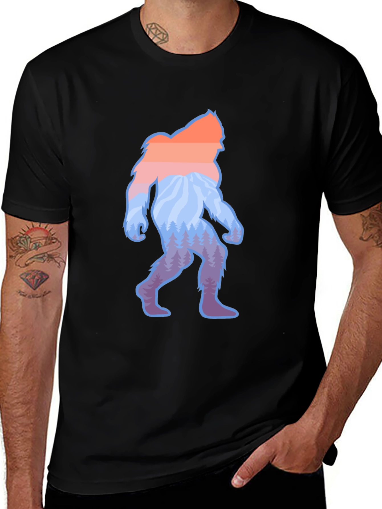 Sasquatch Sunset T-Shirt - Mountain Bigfoot Design