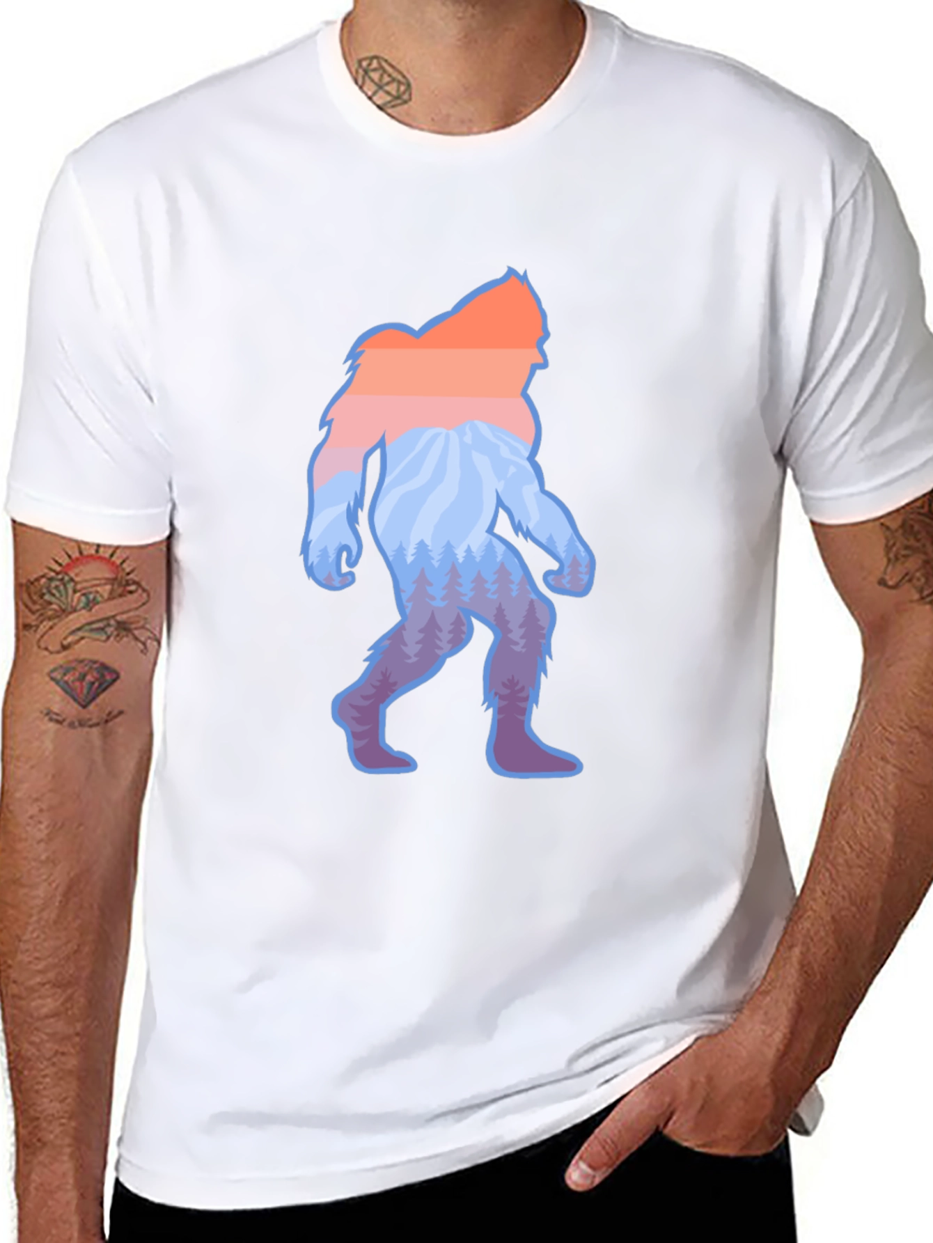 Sasquatch Sunset T-Shirt - Mountain Bigfoot Design
