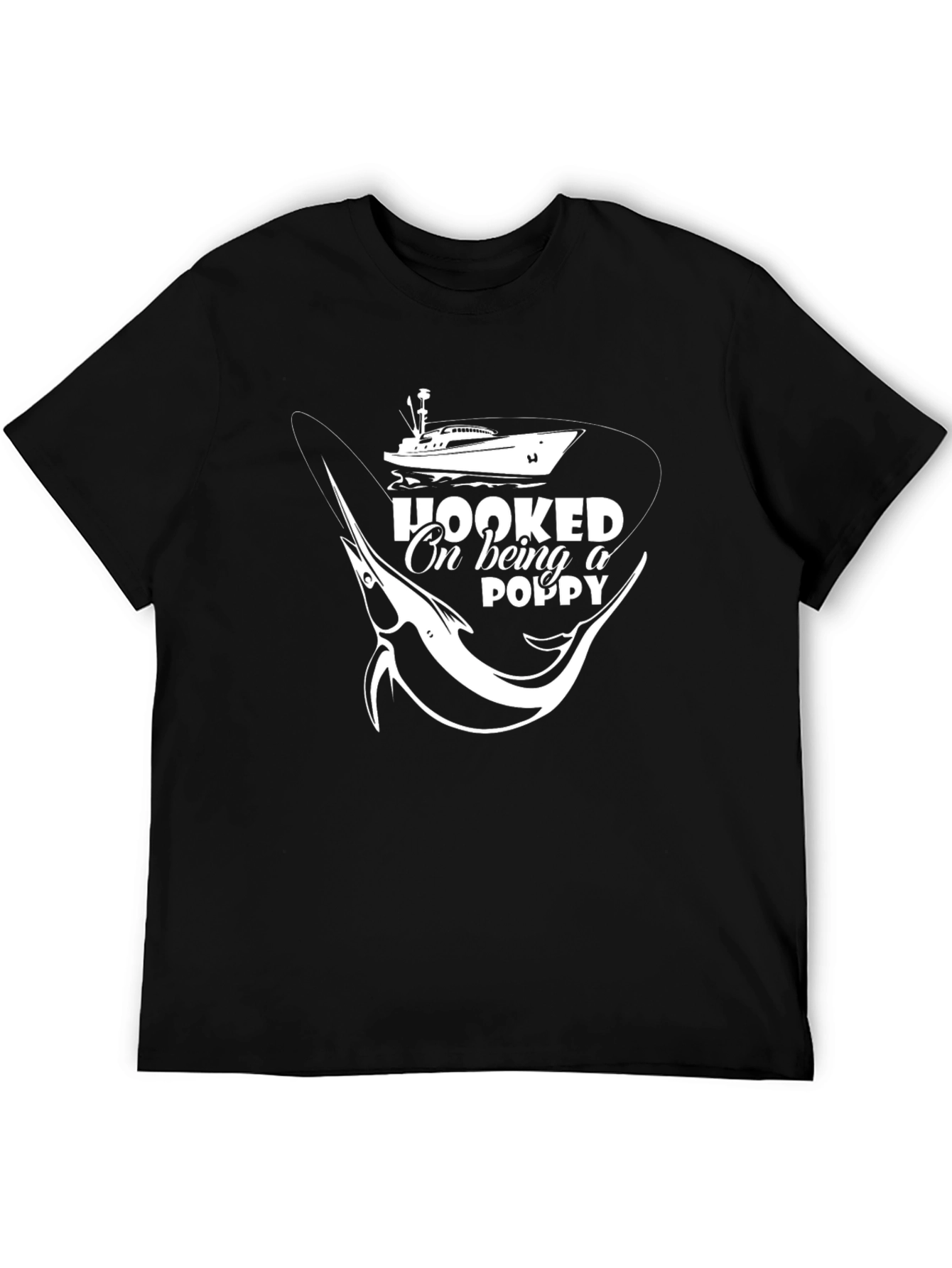 Hooked on Being a Poppy Fishing T-Shirt
