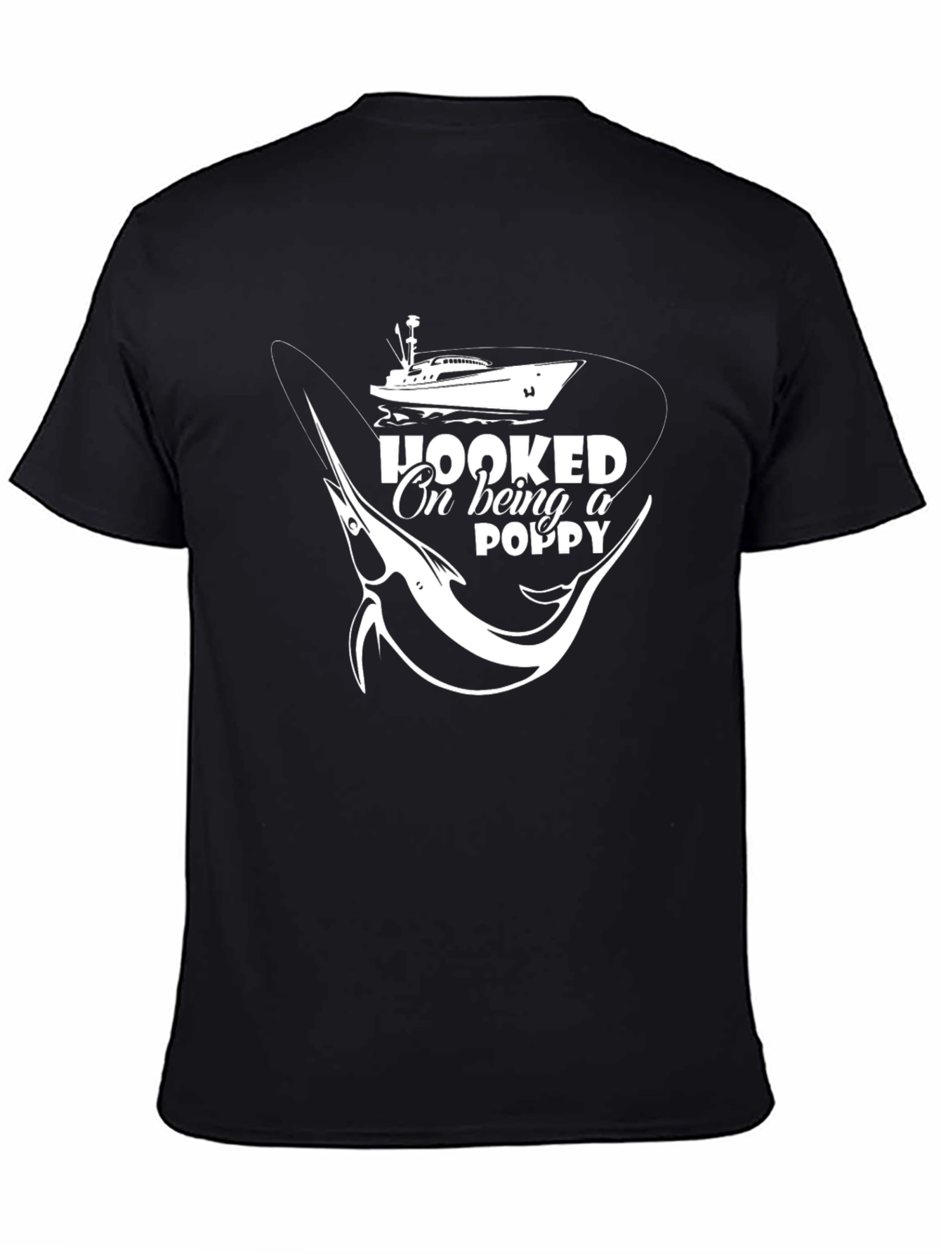 Hooked on Being a Poppy Fishing T-Shirt