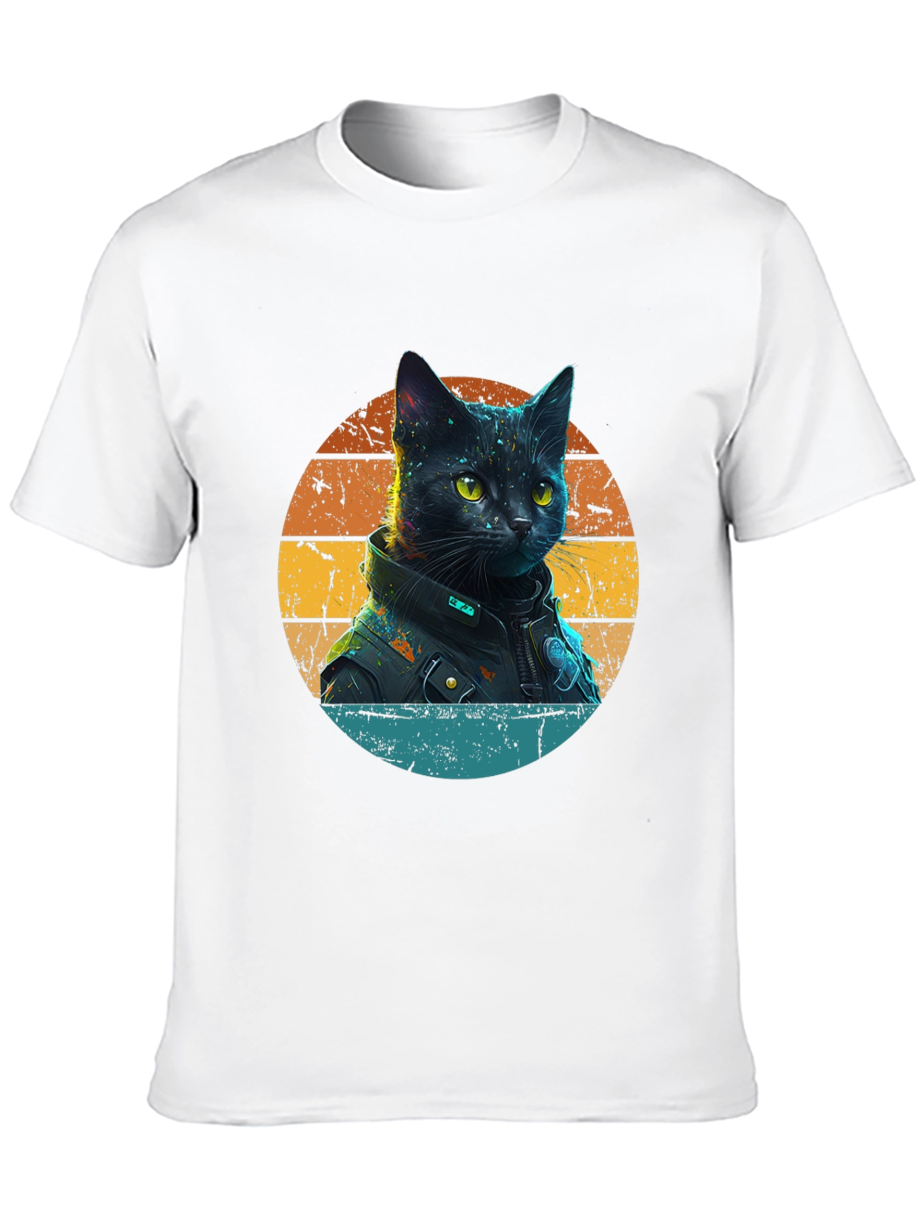 Cool Cat in Jacket T-Shirt
