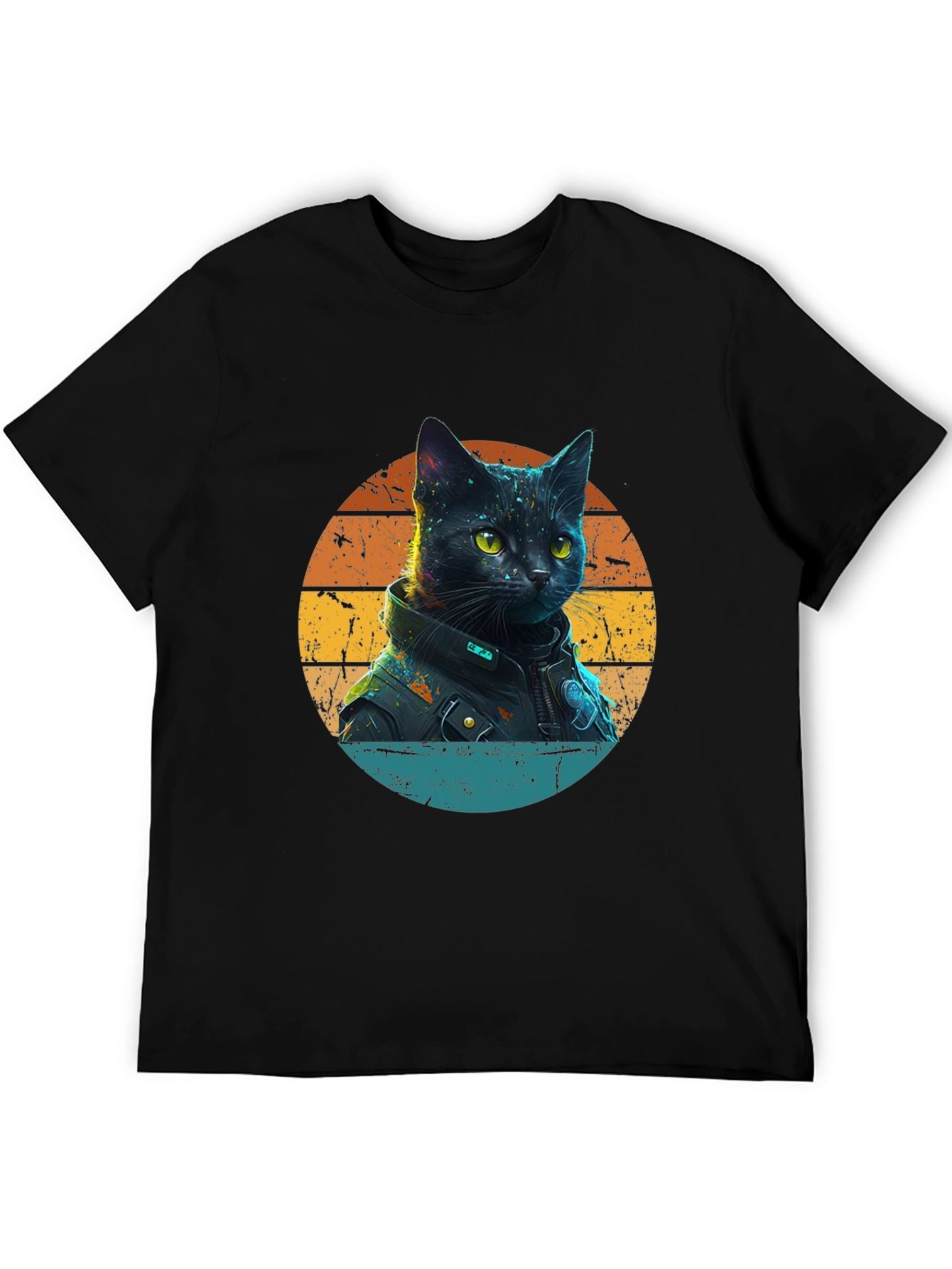 Cool Cat in Jacket T-Shirt