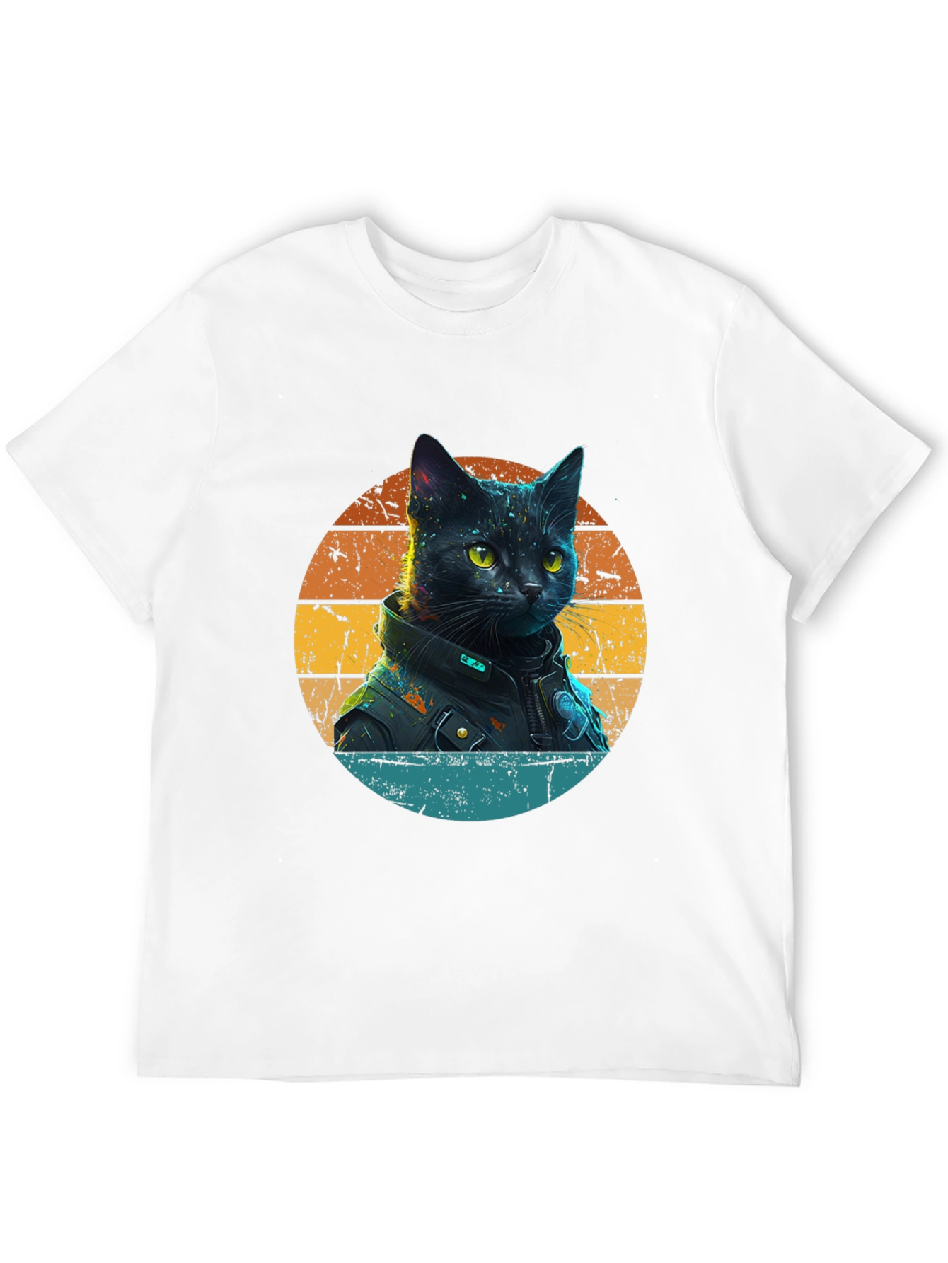 Cool Cat in Jacket T-Shirt