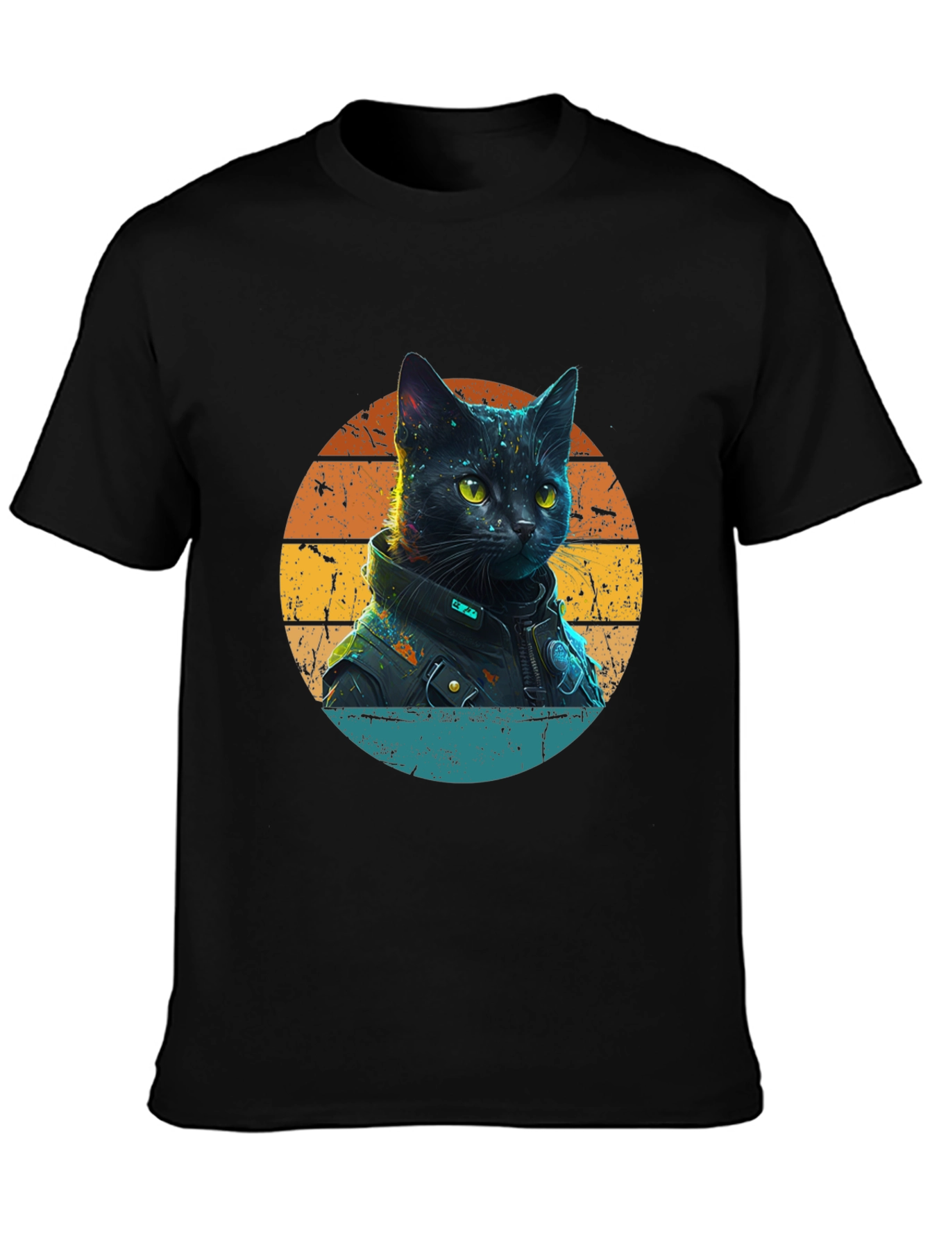 Cool Cat in Jacket T-Shirt