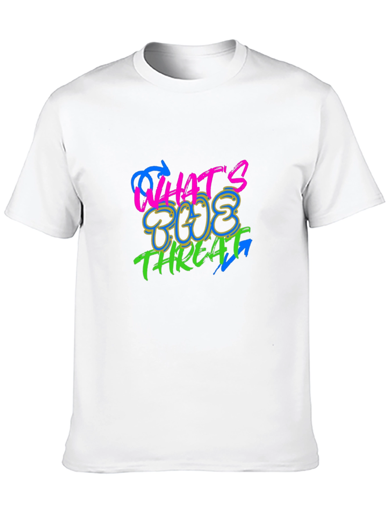 Whats The Threat Graphic Black T-Shirt