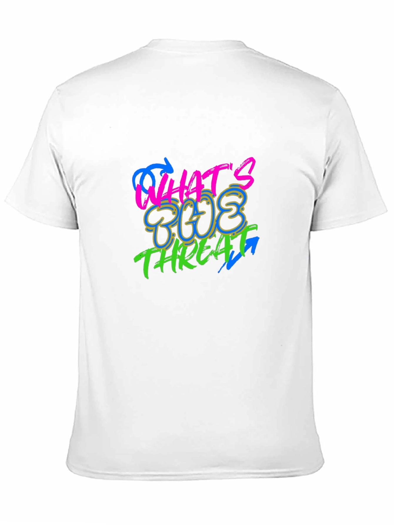 Whats The Threat Graphic Black T-Shirt