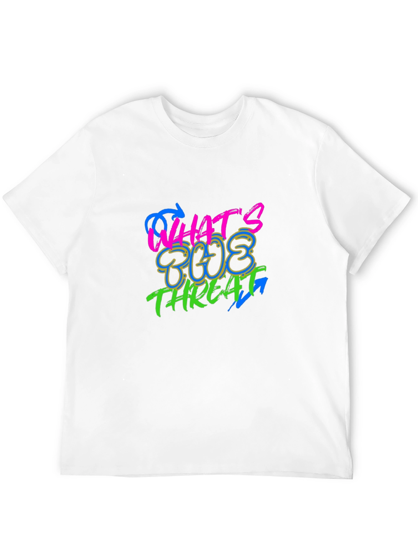 Whats The Threat Graphic Black T-Shirt