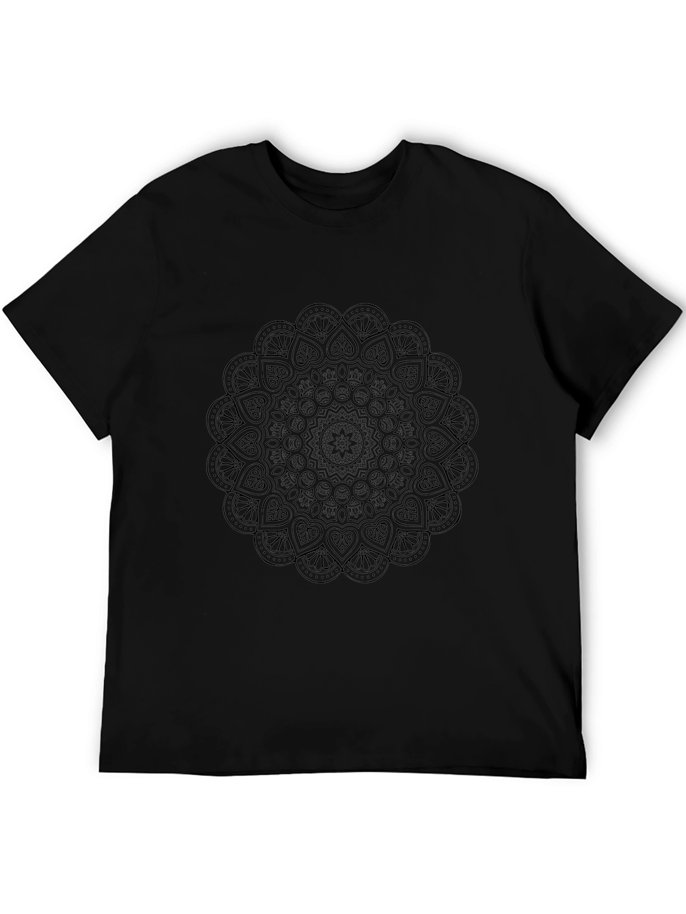 Black Mandala Graphic T-Shirt