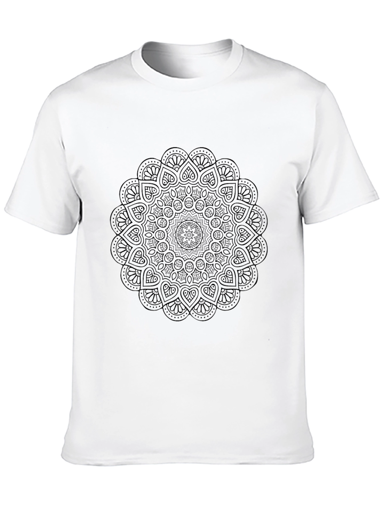 Black Mandala Graphic T-Shirt