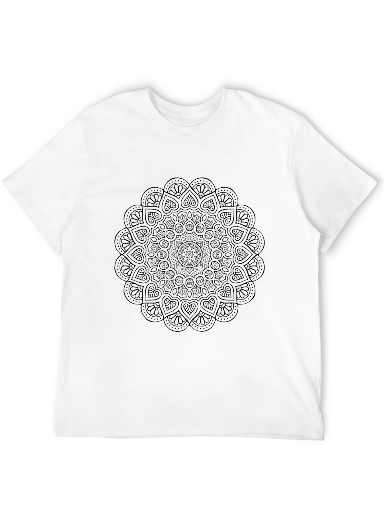 Black Mandala Graphic T-Shirt