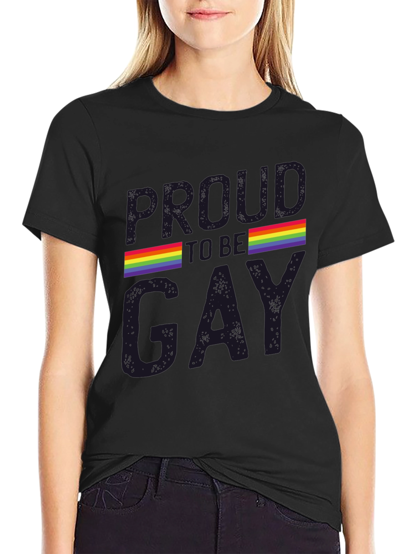 Proud to be Gay Rainbow Pride Graphic Tee