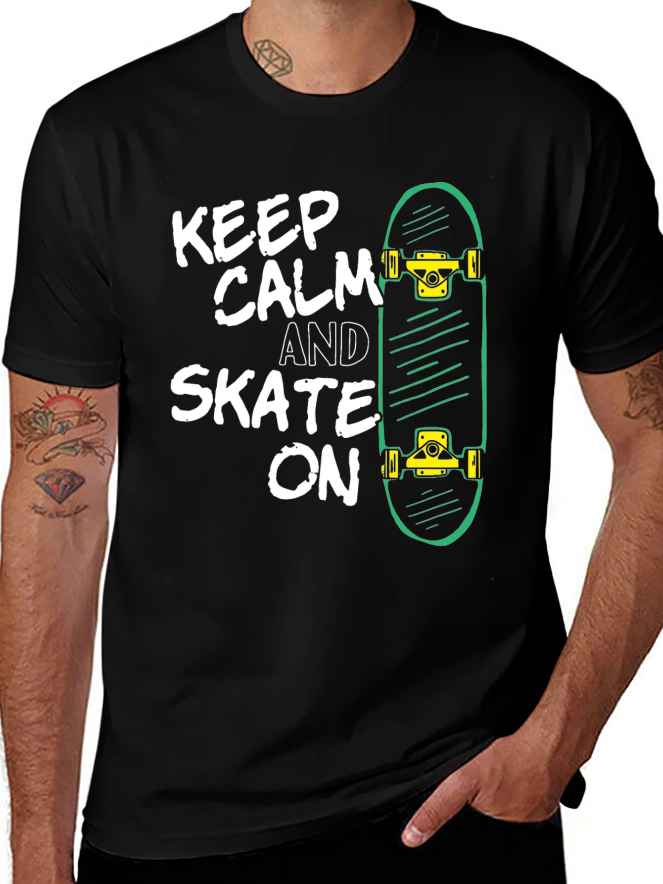 Keep Calm and Skate On T-Shirt