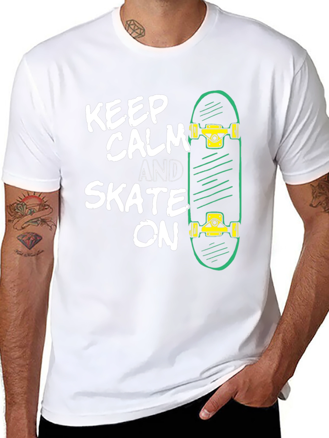 Keep Calm and Skate On T-Shirt