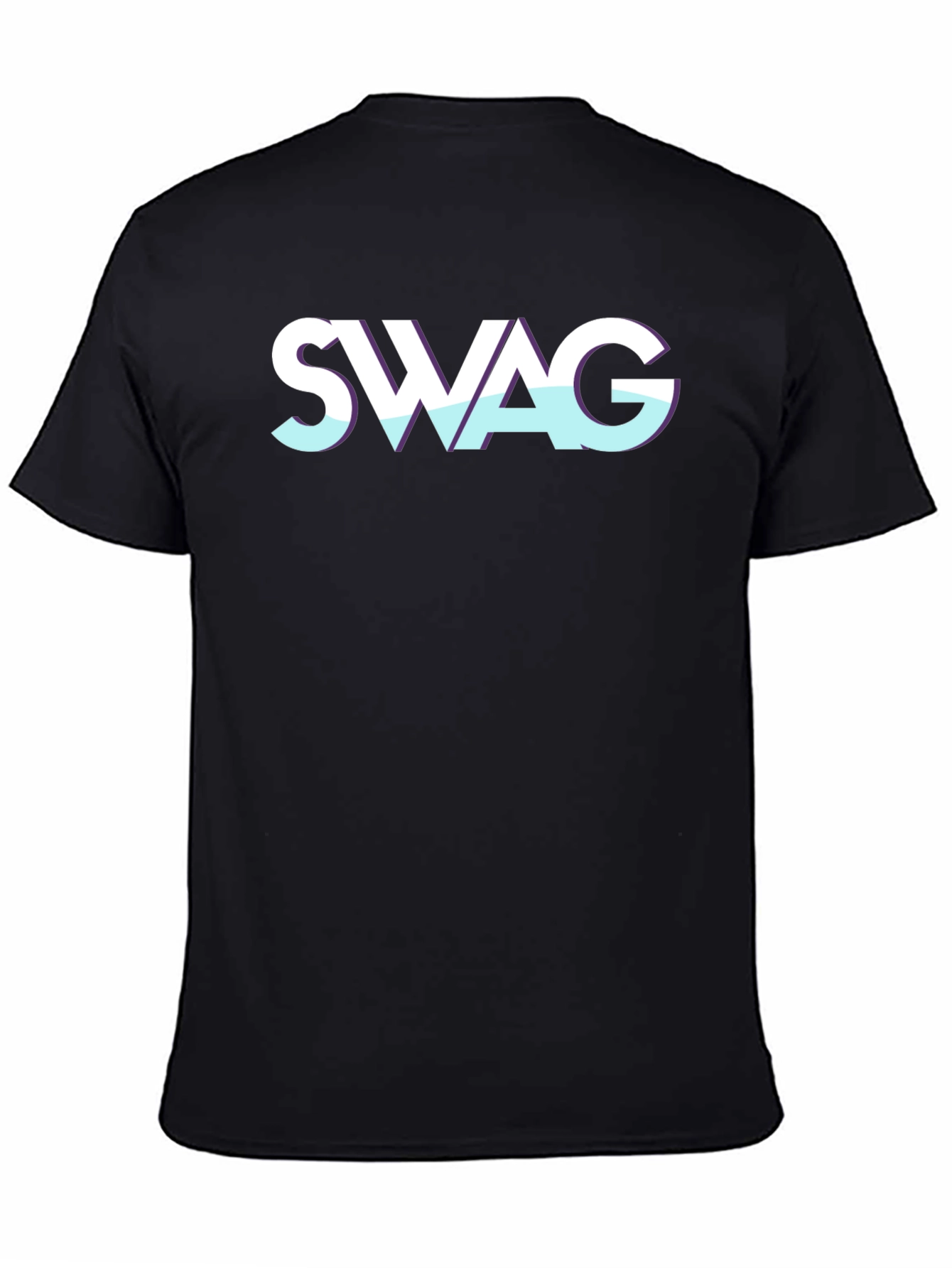 Swag Graphic Tee - Cool Black T-Shirt