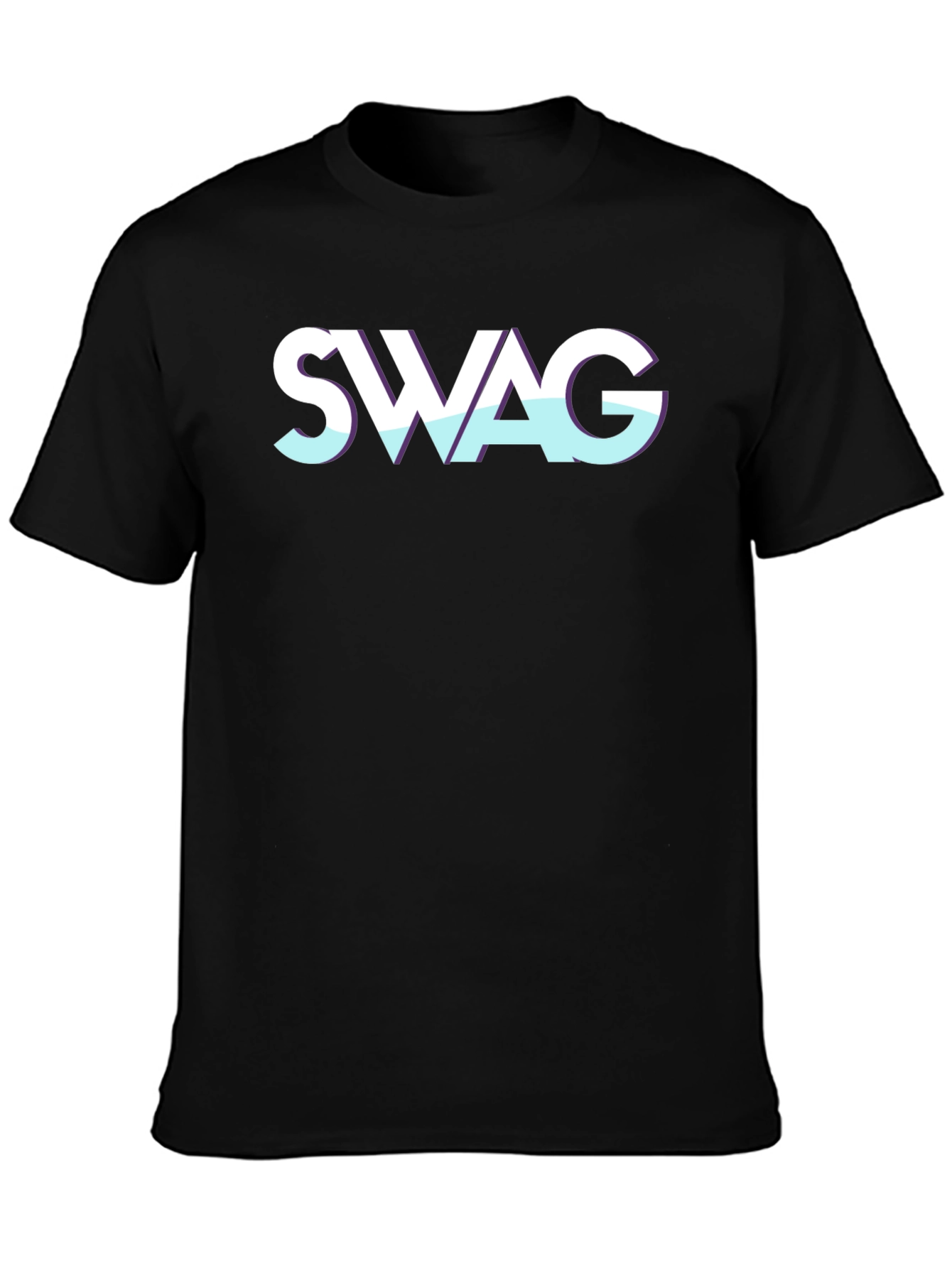 Swag Graphic Tee - Cool Black T-Shirt