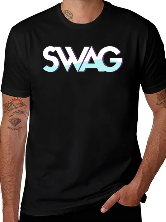 Swag Graphic Tee - Cool Black T-Shirt