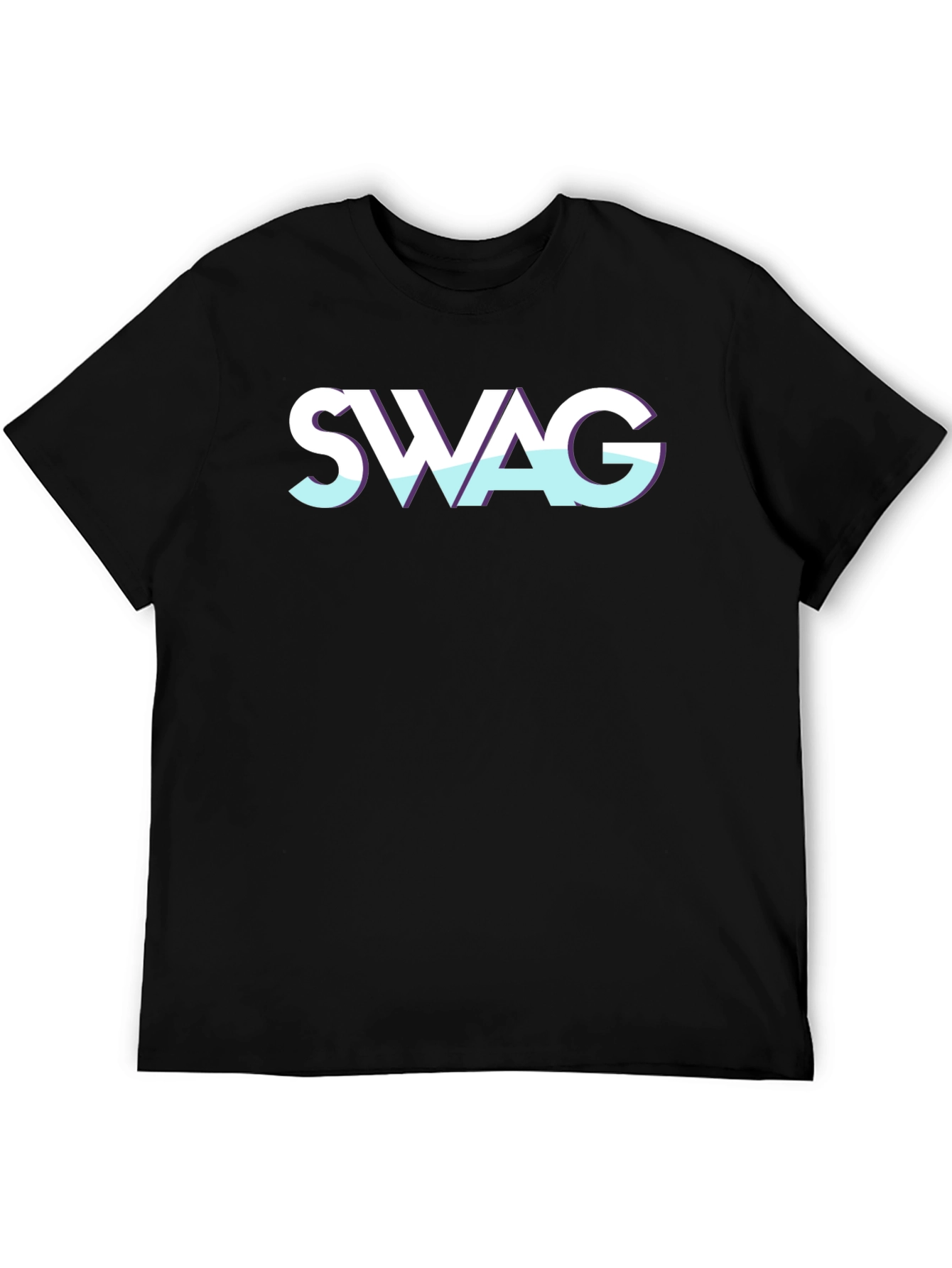 Swag Graphic Tee - Cool Black T-Shirt