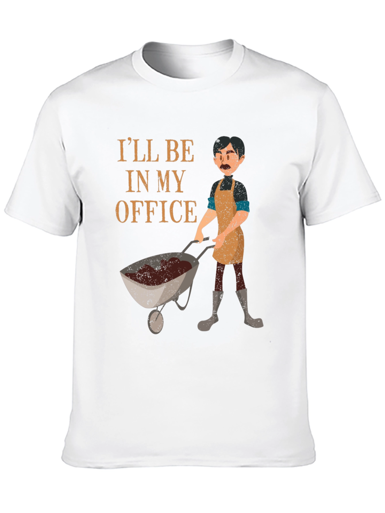 Gardener T-Shirt: Ill Be In My Office Gardening