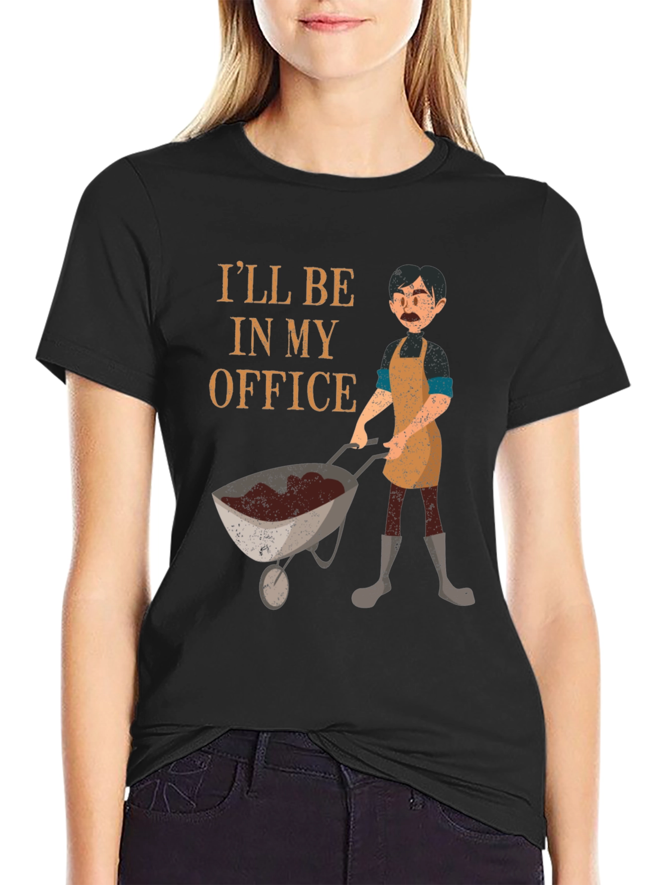 Gardener T-Shirt: Ill Be In My Office Gardening
