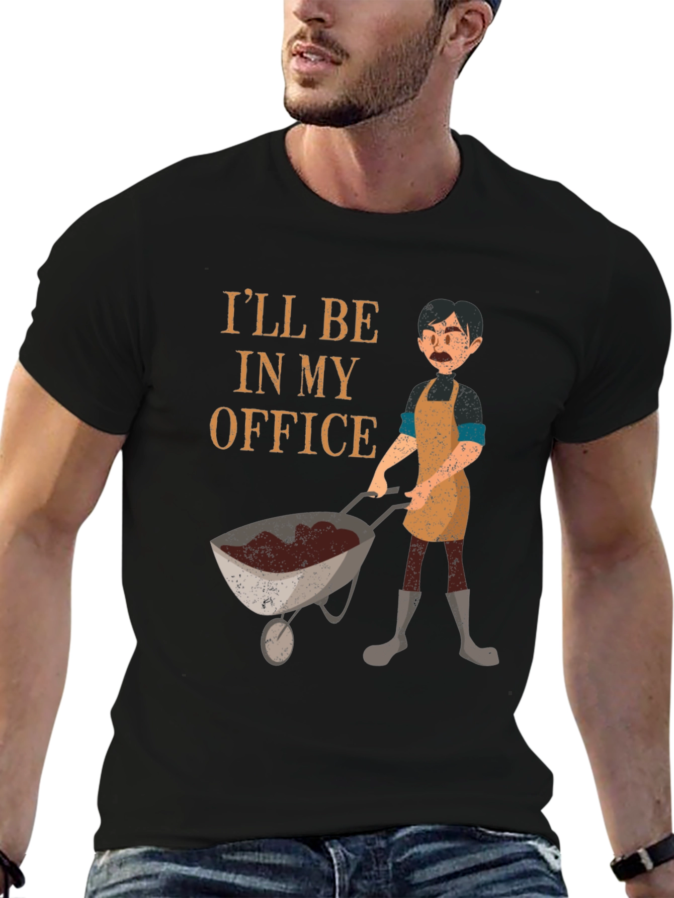 Gardener T-Shirt: Ill Be In My Office Gardening