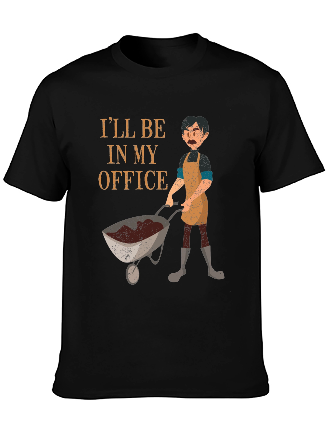 Gardener T-Shirt: Ill Be In My Office Gardening