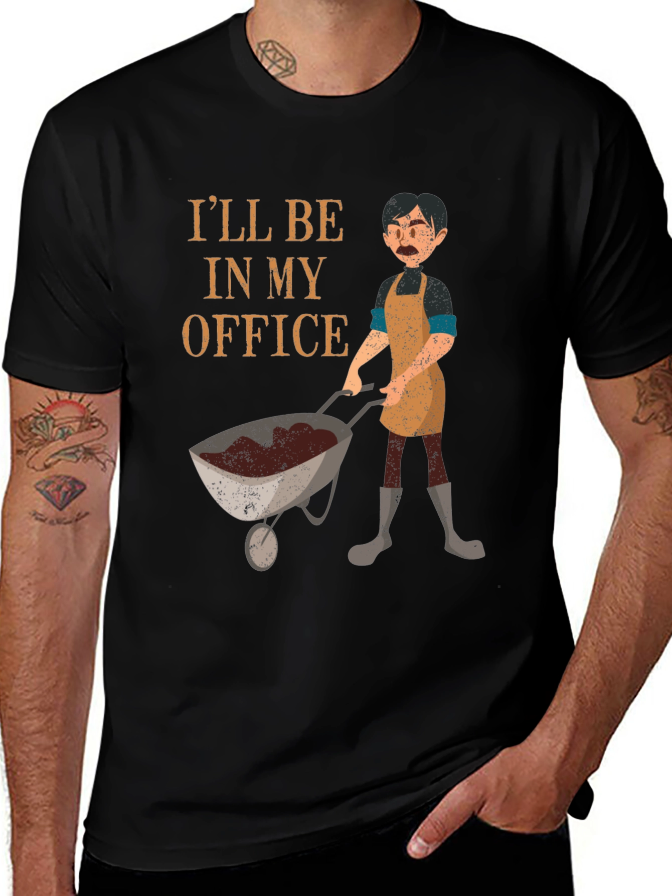 Gardener T-Shirt: Ill Be In My Office Gardening
