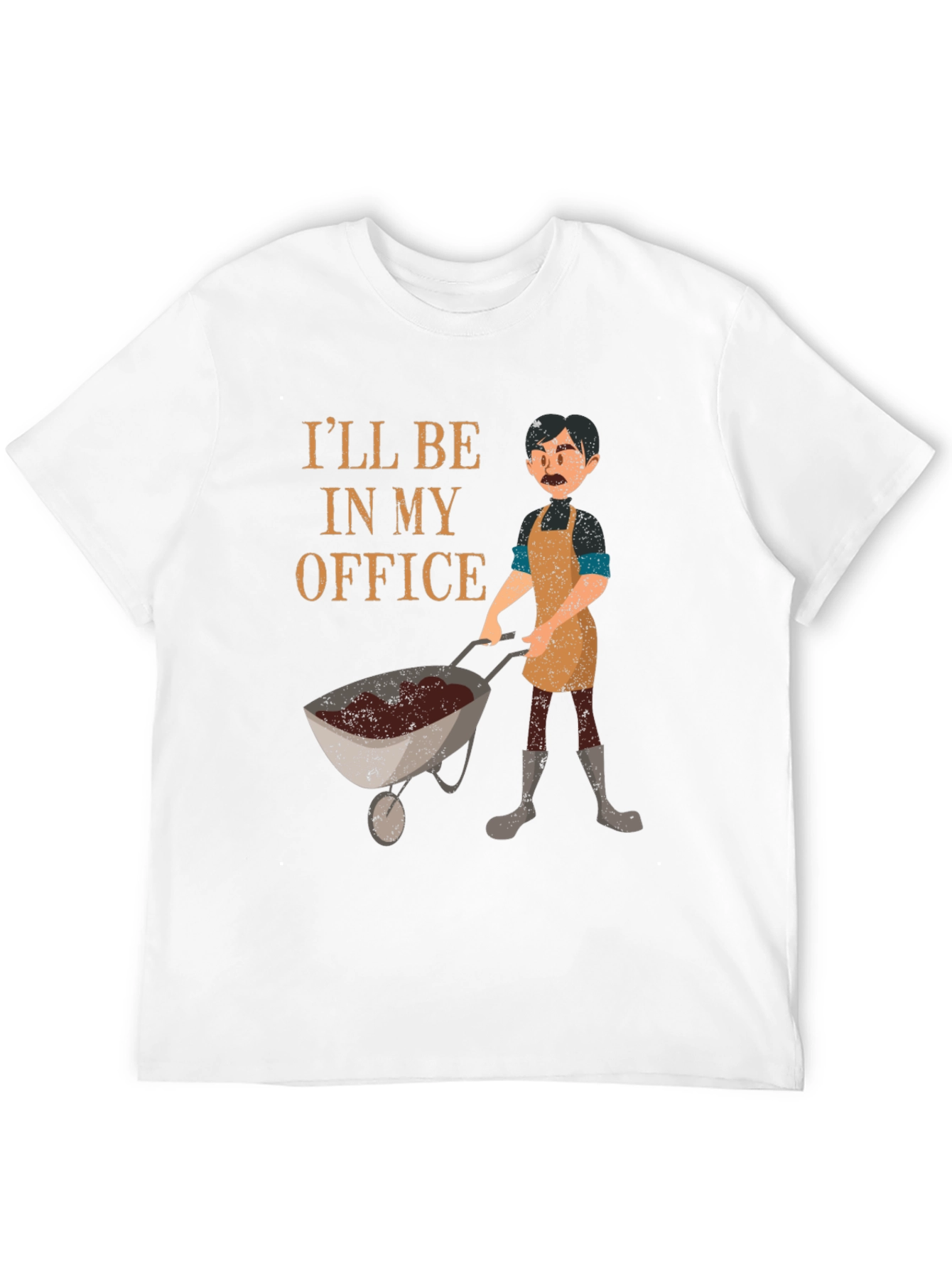 Gardener T-Shirt: Ill Be In My Office Gardening