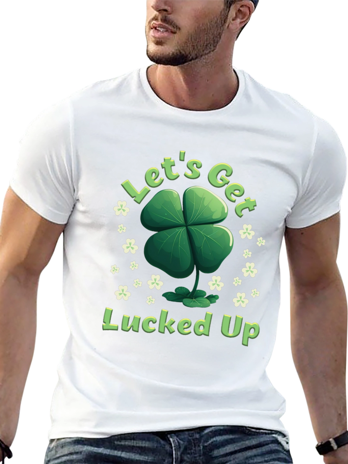 Lucky Clover T-Shirt - Lets Get Lucked Up