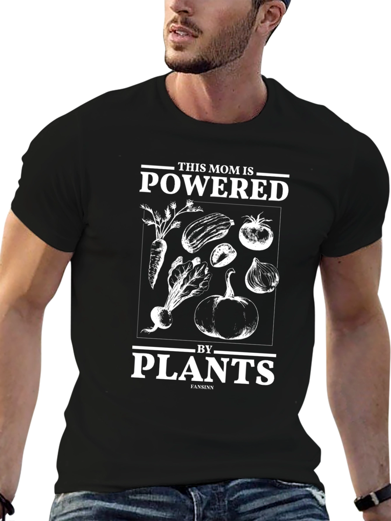 Powered by Plants Mom Graphic Tee